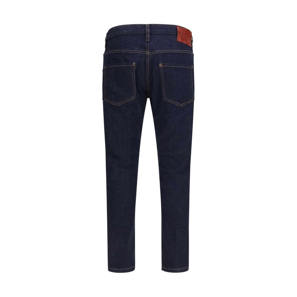 Dsquared² Blaue Baumwoll-Jeans im Slim Fit