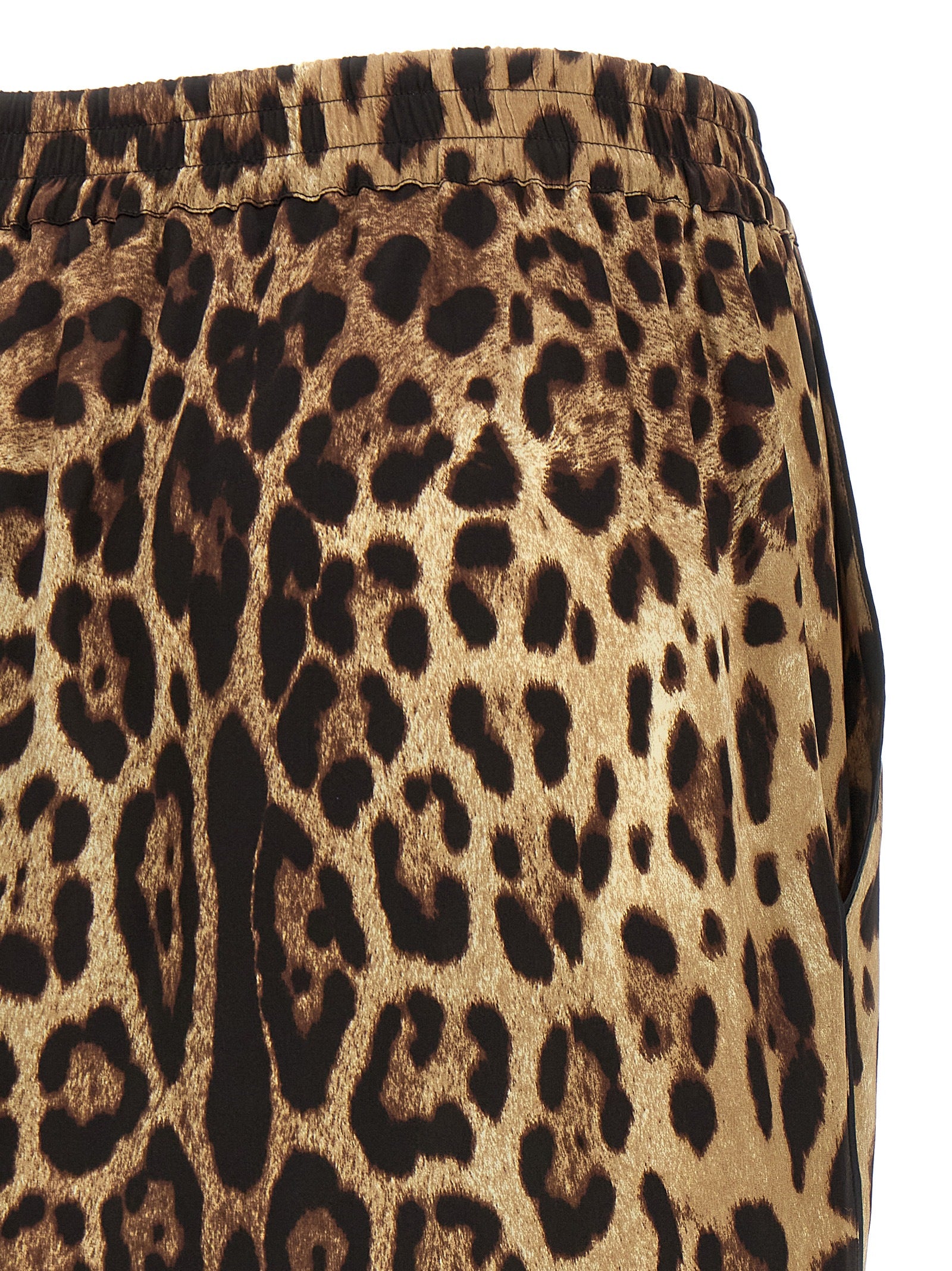 Dolce & Gabbana Braune Seiden-Bermudashorts