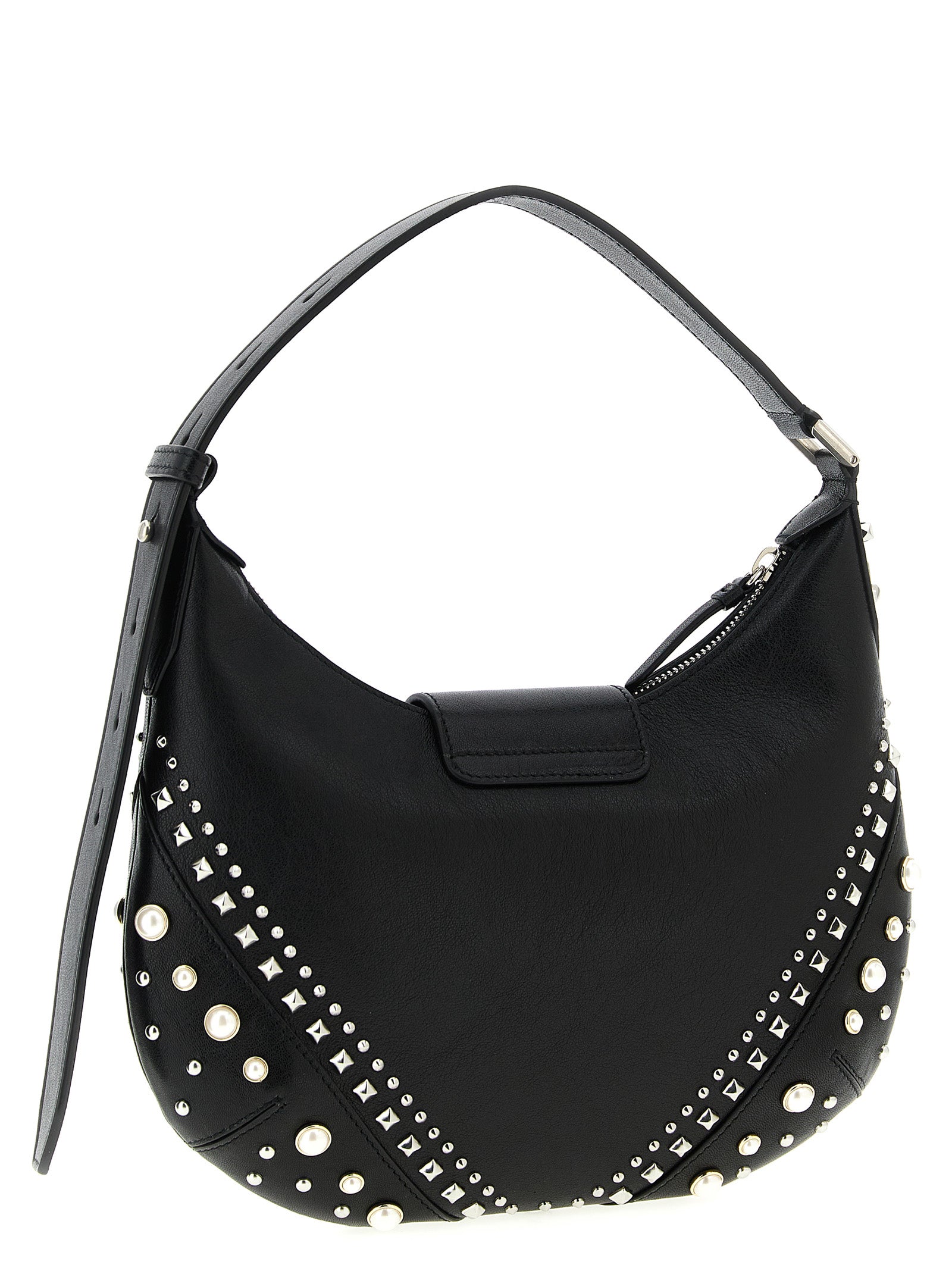 Jimmy Choo Weiße Lammleder-Umhängetasche