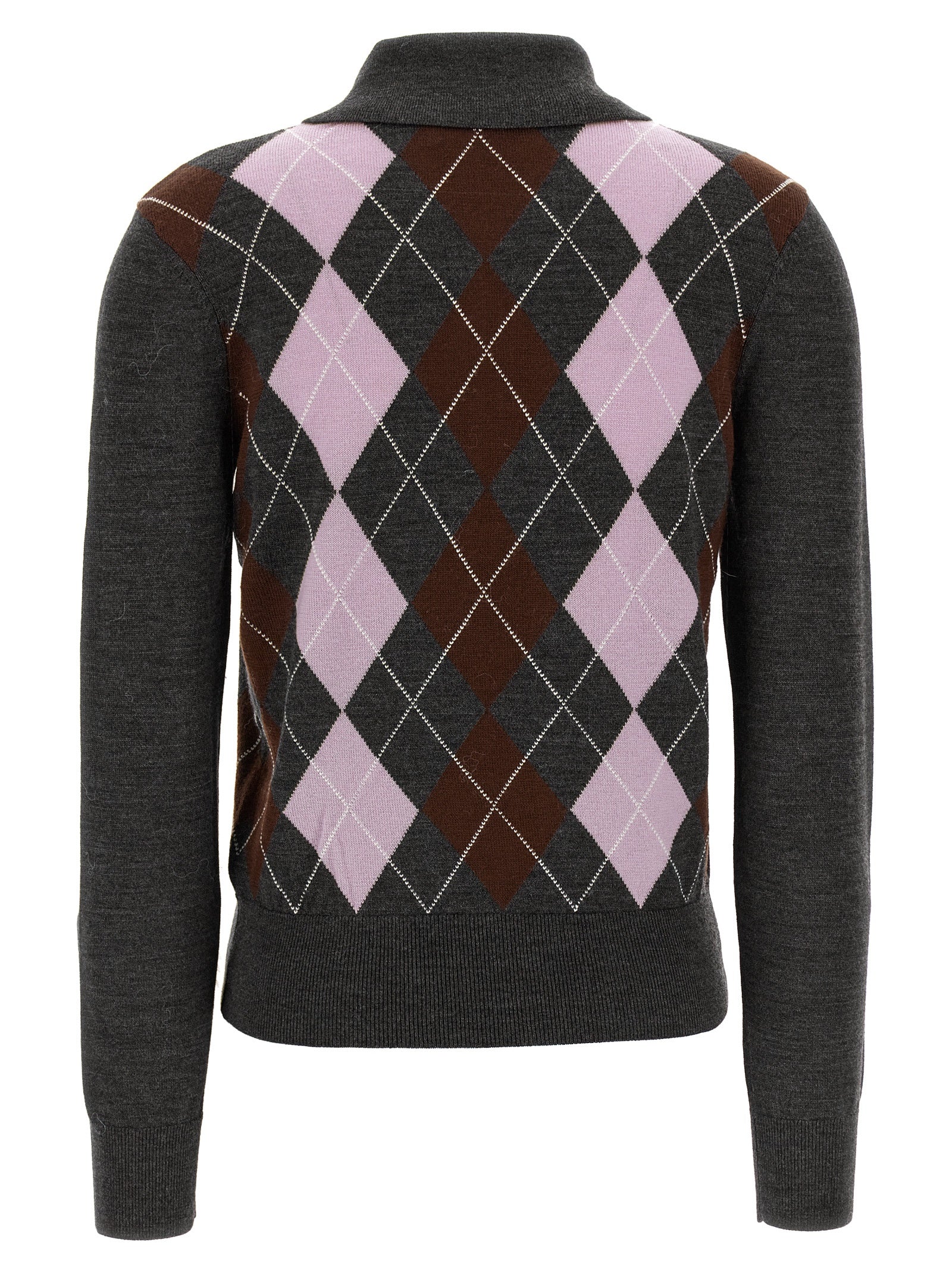 Self-Portrait Grauer Wollcardigan