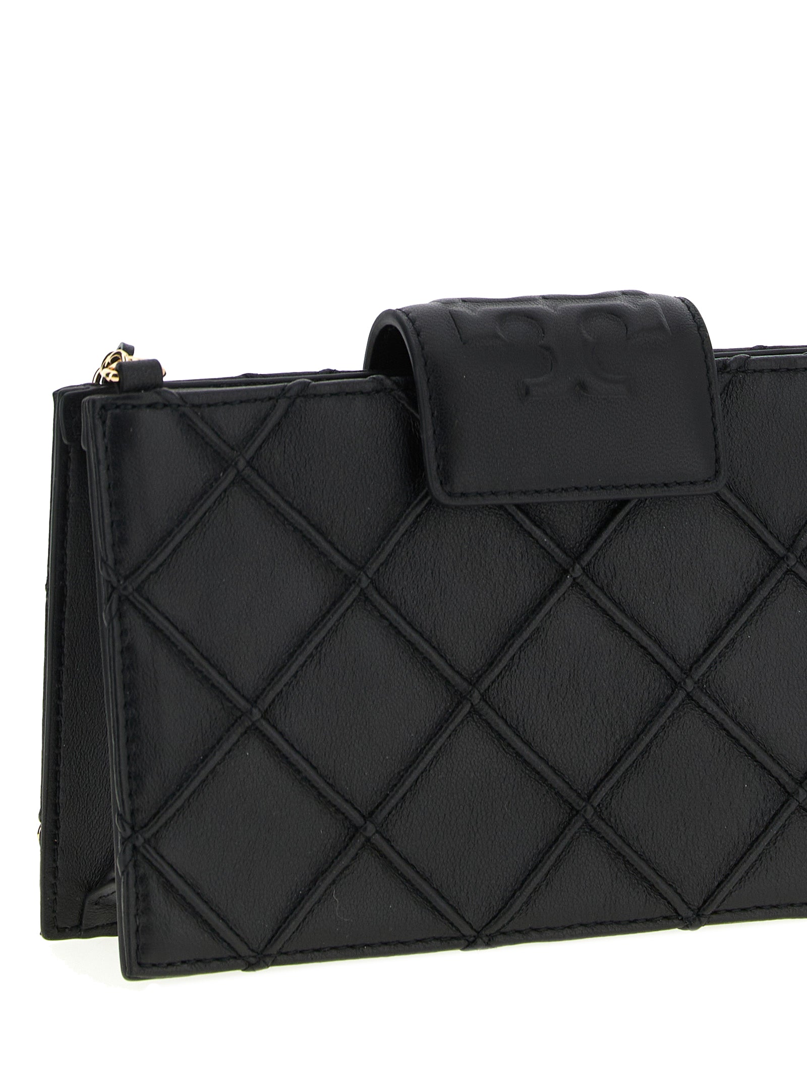 Tory Burch Schwarzer Kartenhalter aus Lammleder