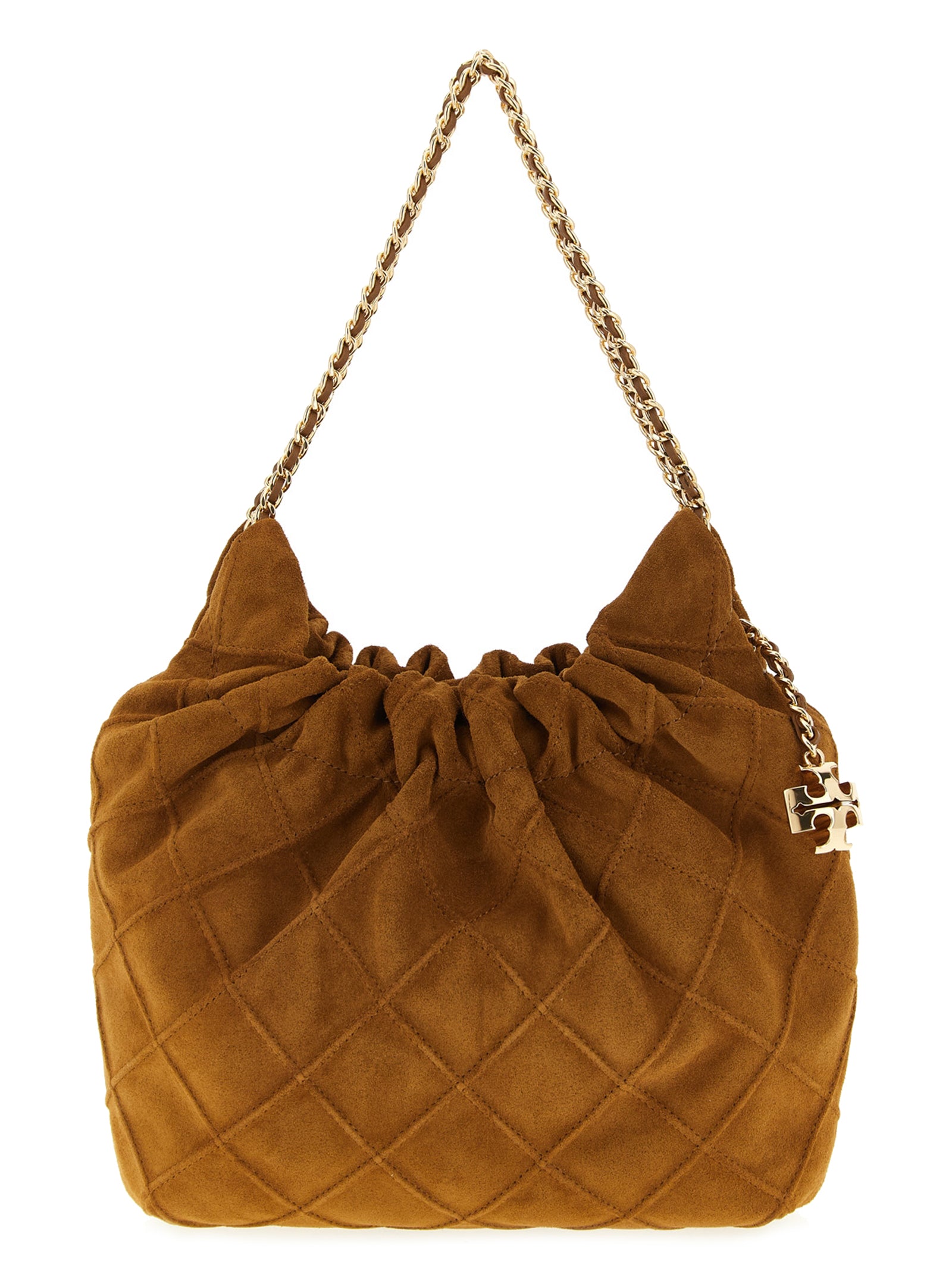 Tory Burch Braune Kalbsleder-Handtasche