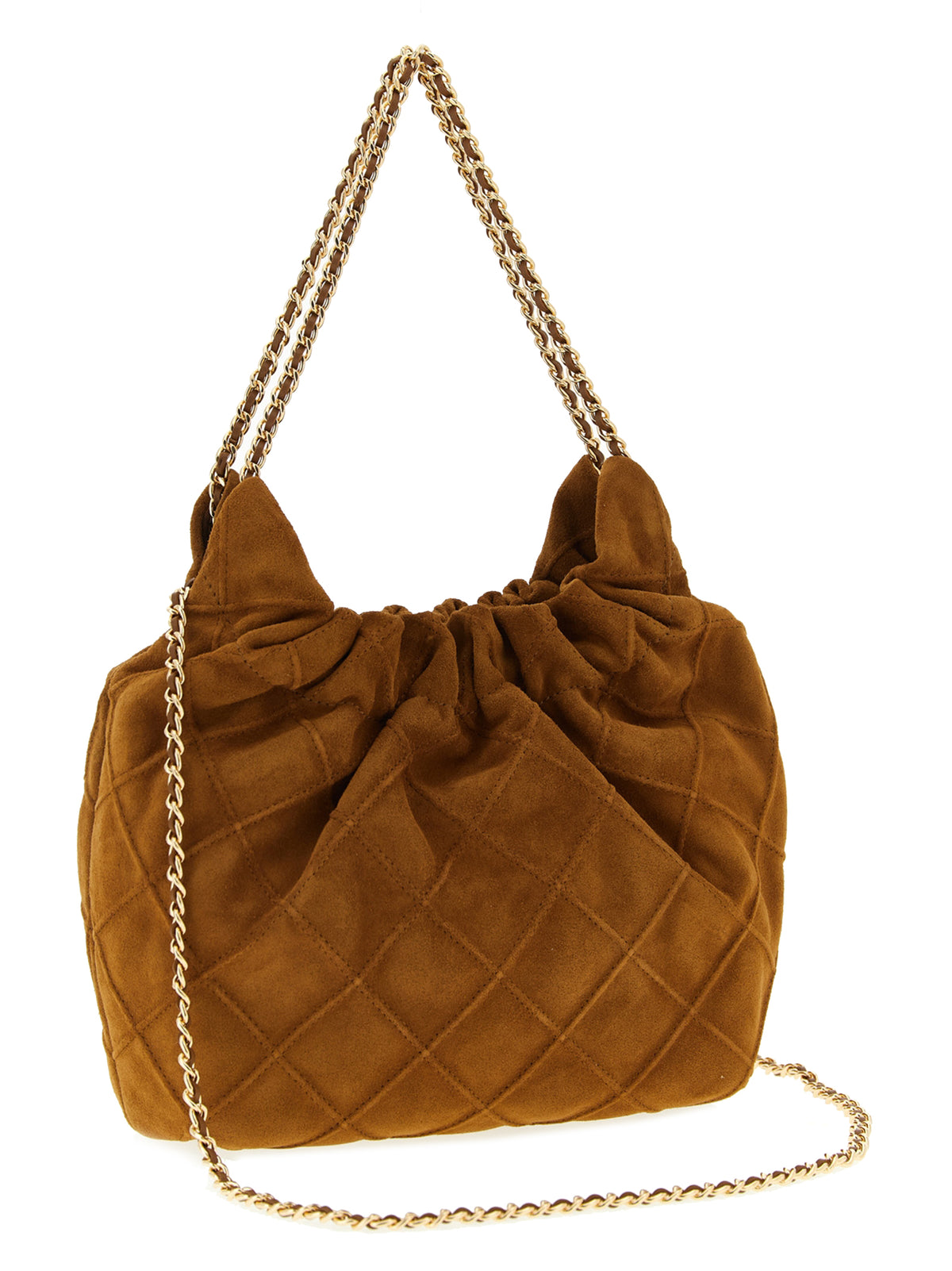 Tory Burch Braune Kalbsleder-Handtasche