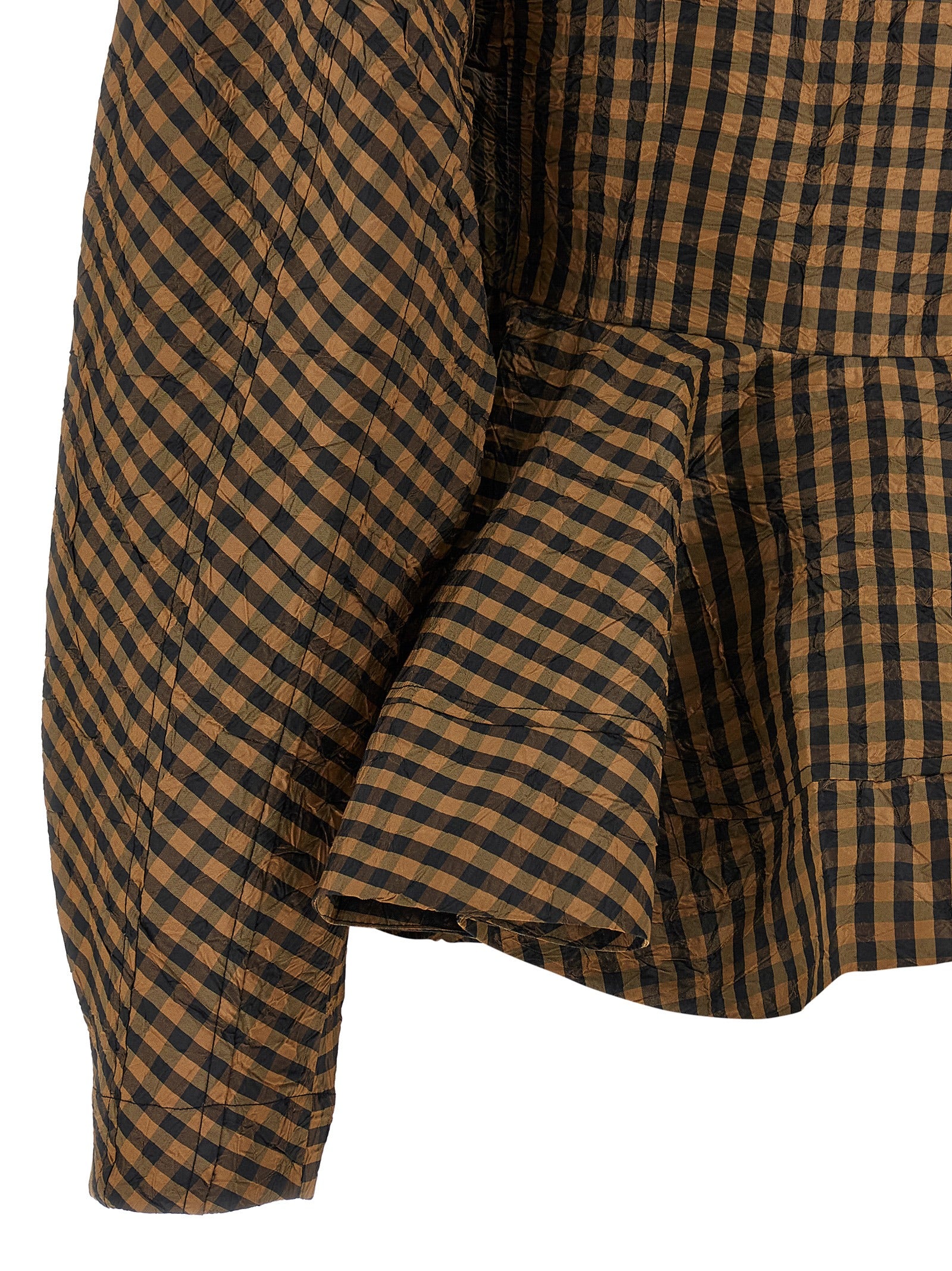 Ganni Braune Bluse aus recyceltem Polyester