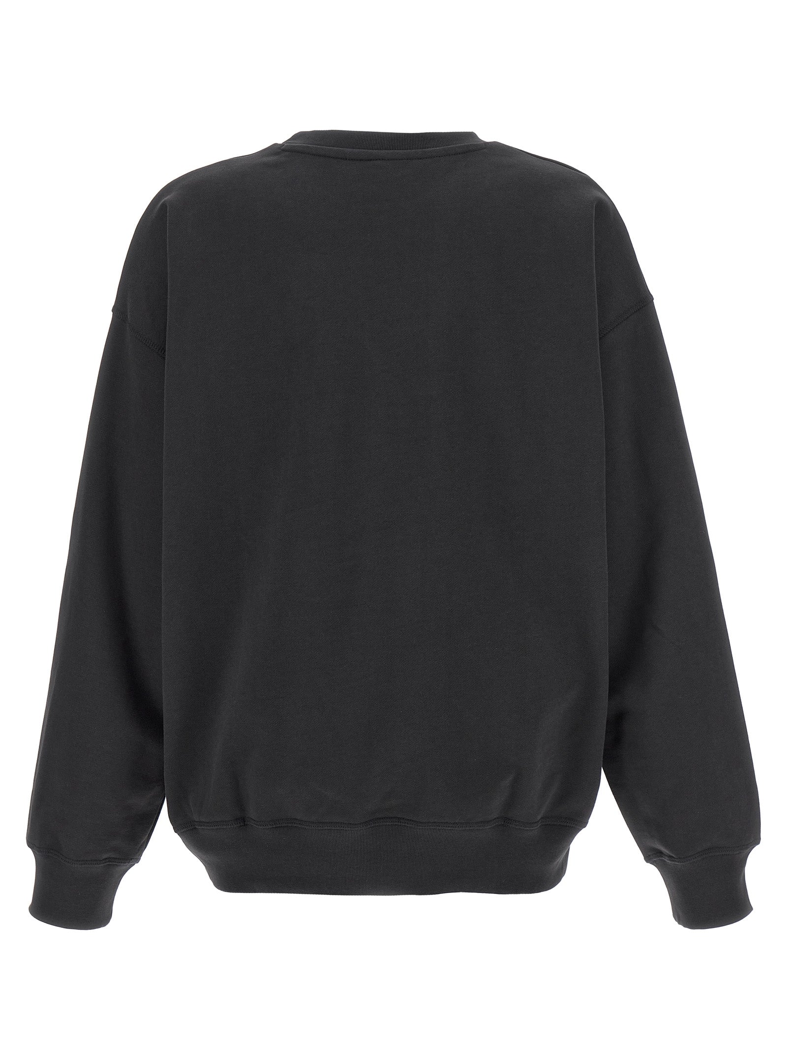 Ganni Schwarzer Bio-Baumwoll-Sweater