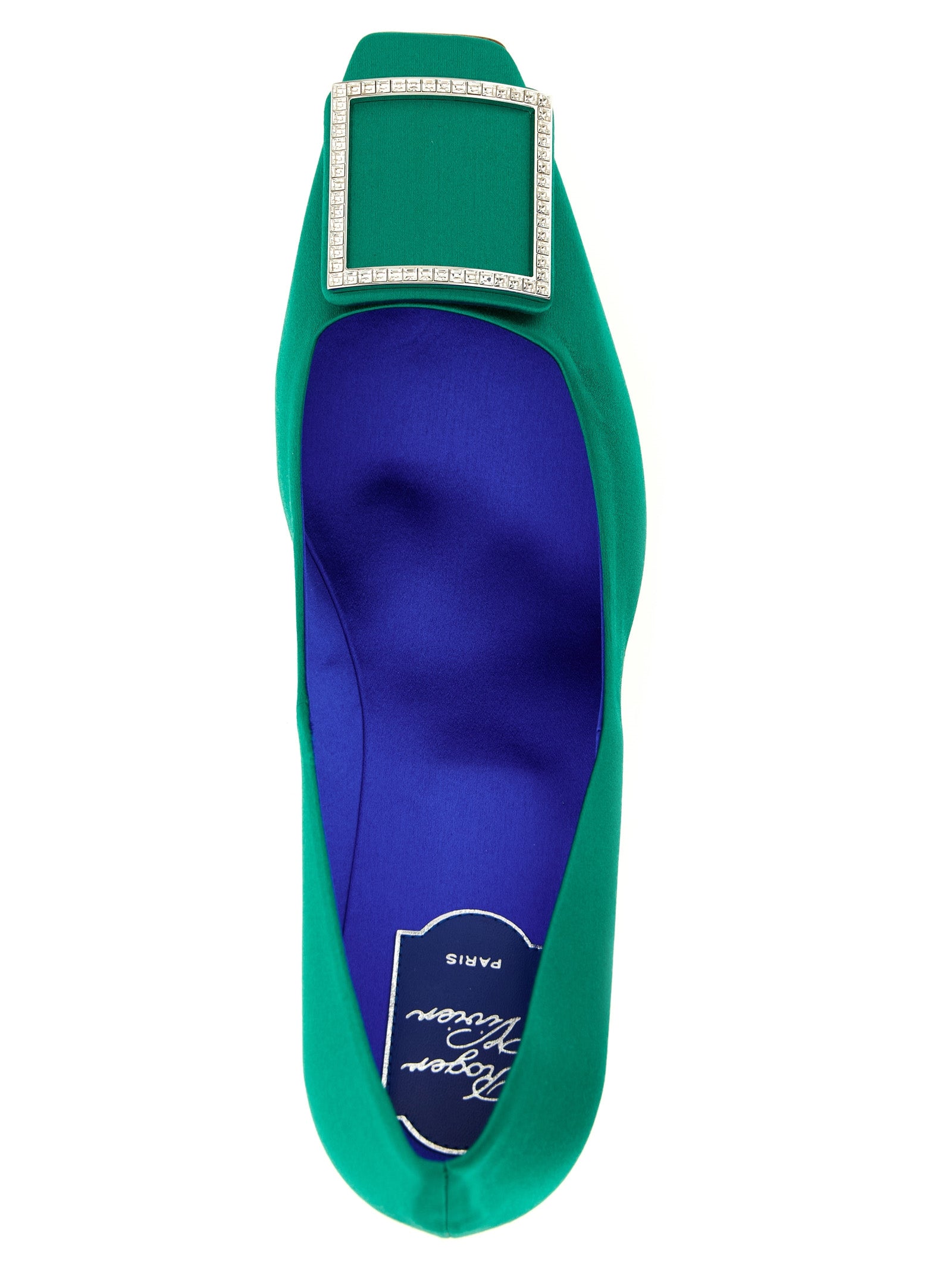 Roger Vivier Zweifarbige Pumps aus Viskose mit mittlerem Absatz