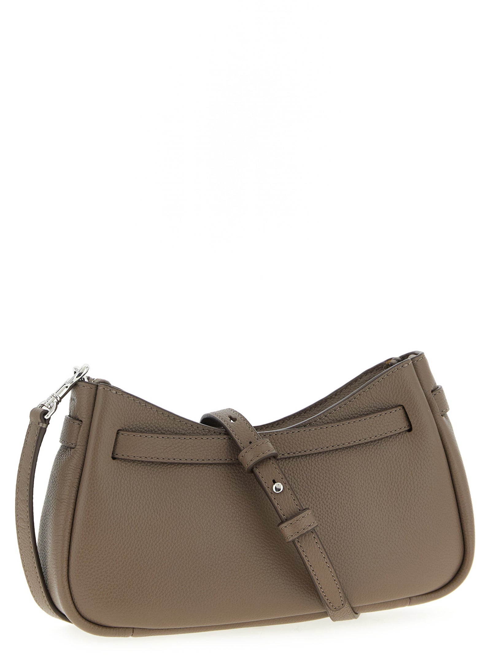Tory Burch Braune Schultertasche aus Rindsleder