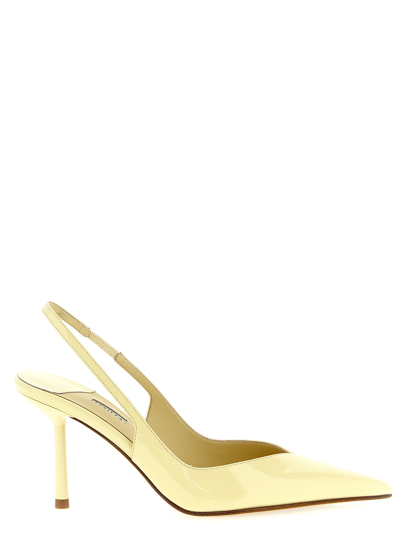 LE SILLA Zweifarbige Pumps aus Kalbsleder mit hohem Absatz