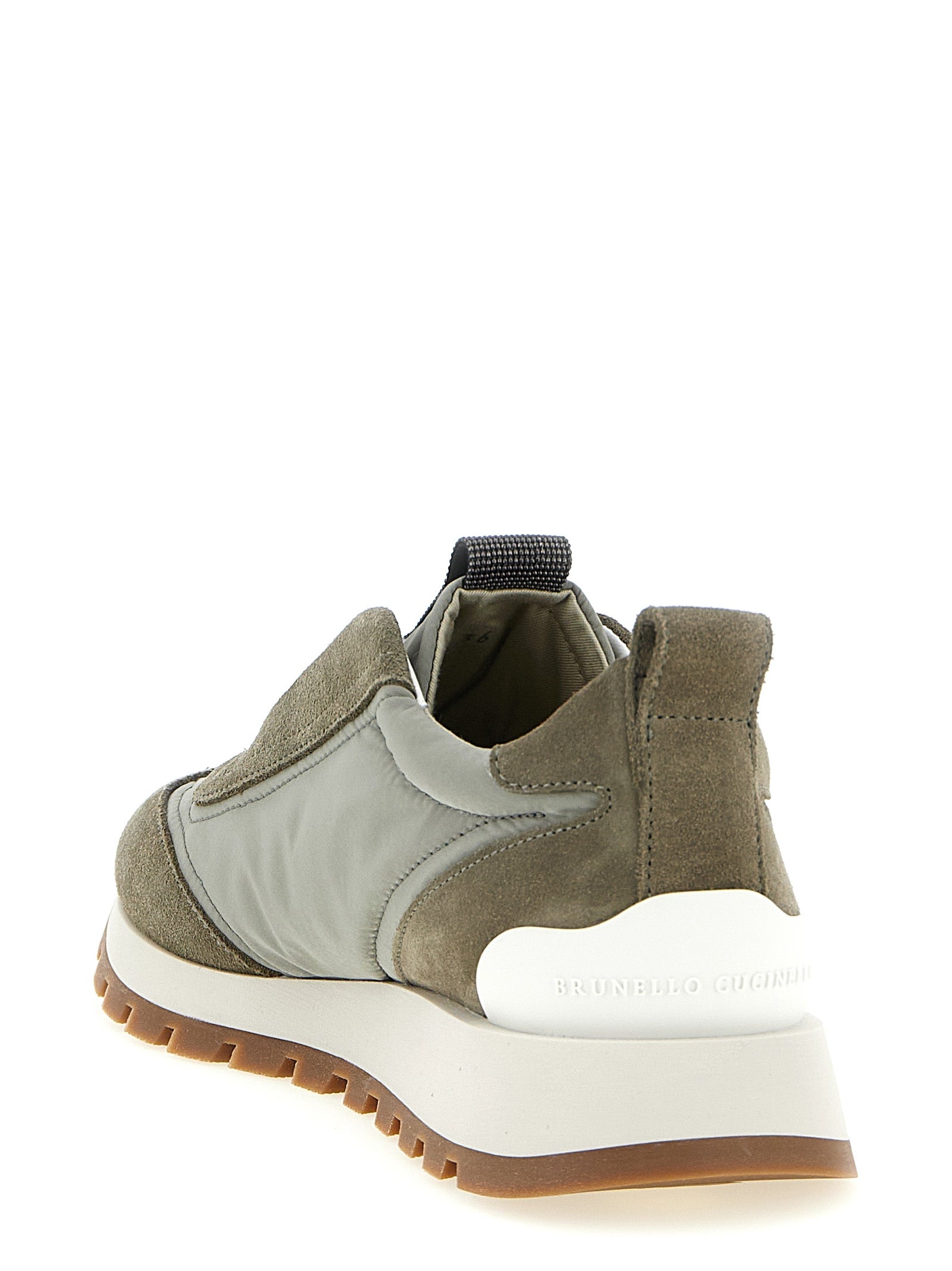 Brunello Cucinelli Athletik-Sneaker aus Polyester in Bicolor
