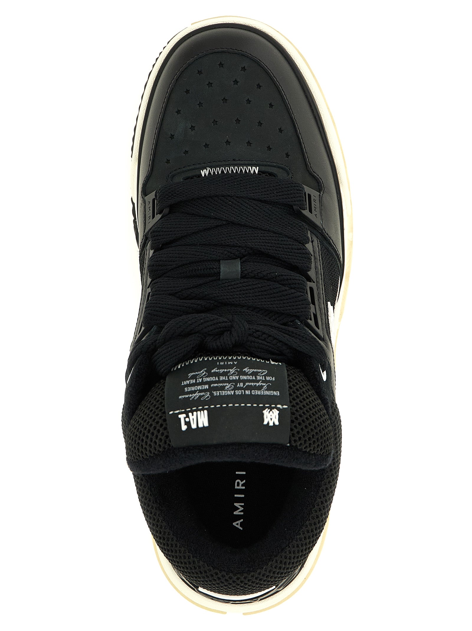 Amiri Schwarze Kalbsleder-Sneaker