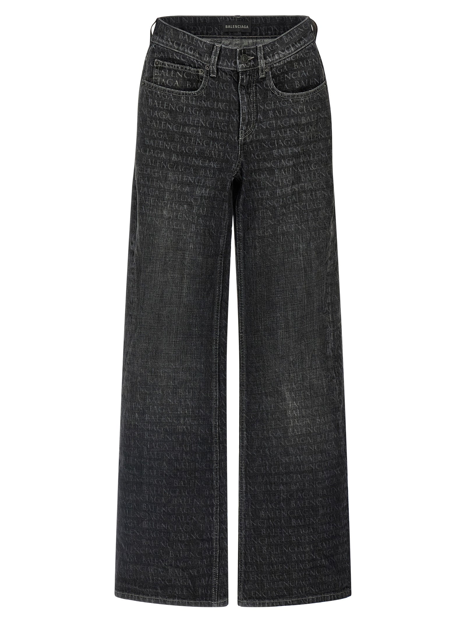 Balenciaga Schwarze Baumwoll-Schlagjeans