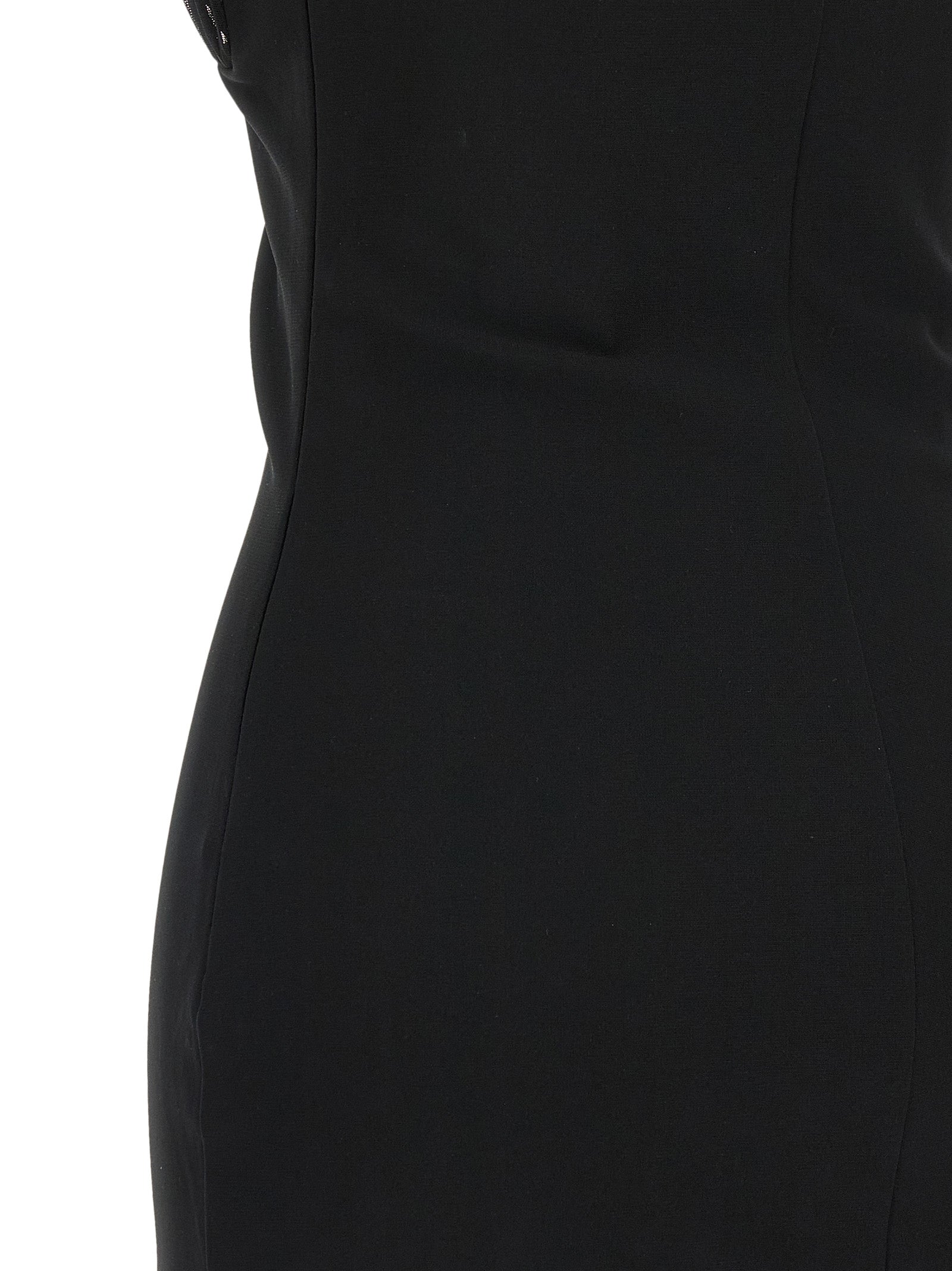 Nensi Dojaka Schwarzes Viskose-Kurzkleid