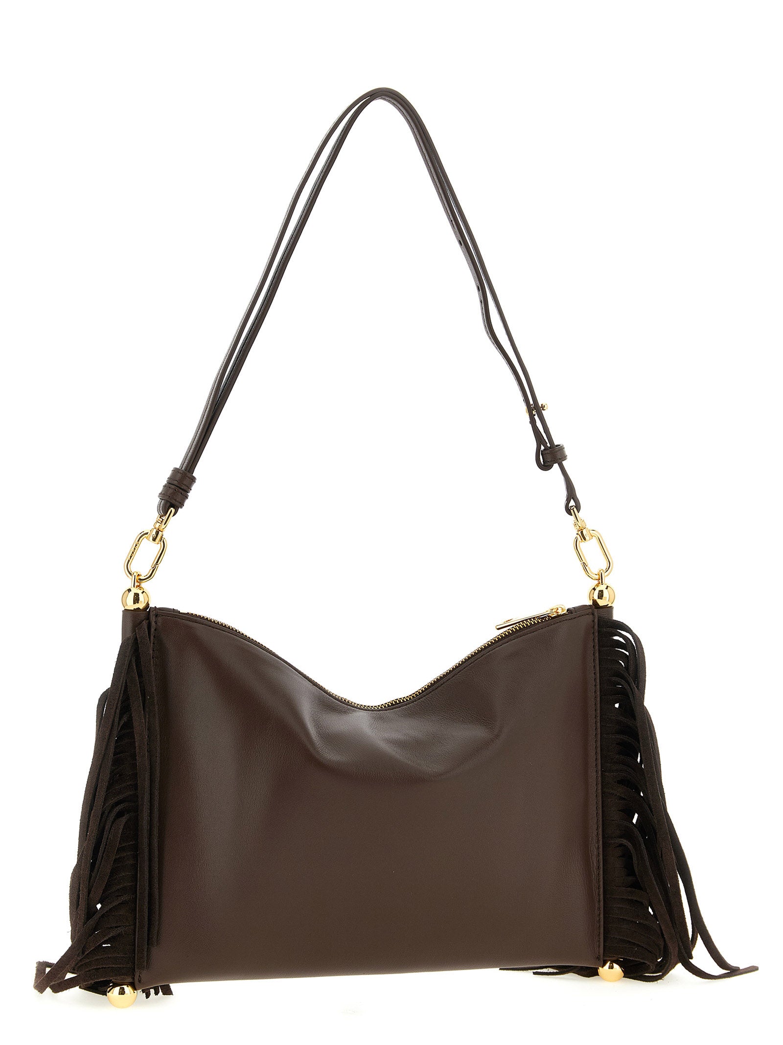 Furla Schultertasche aus braunem Lammleder