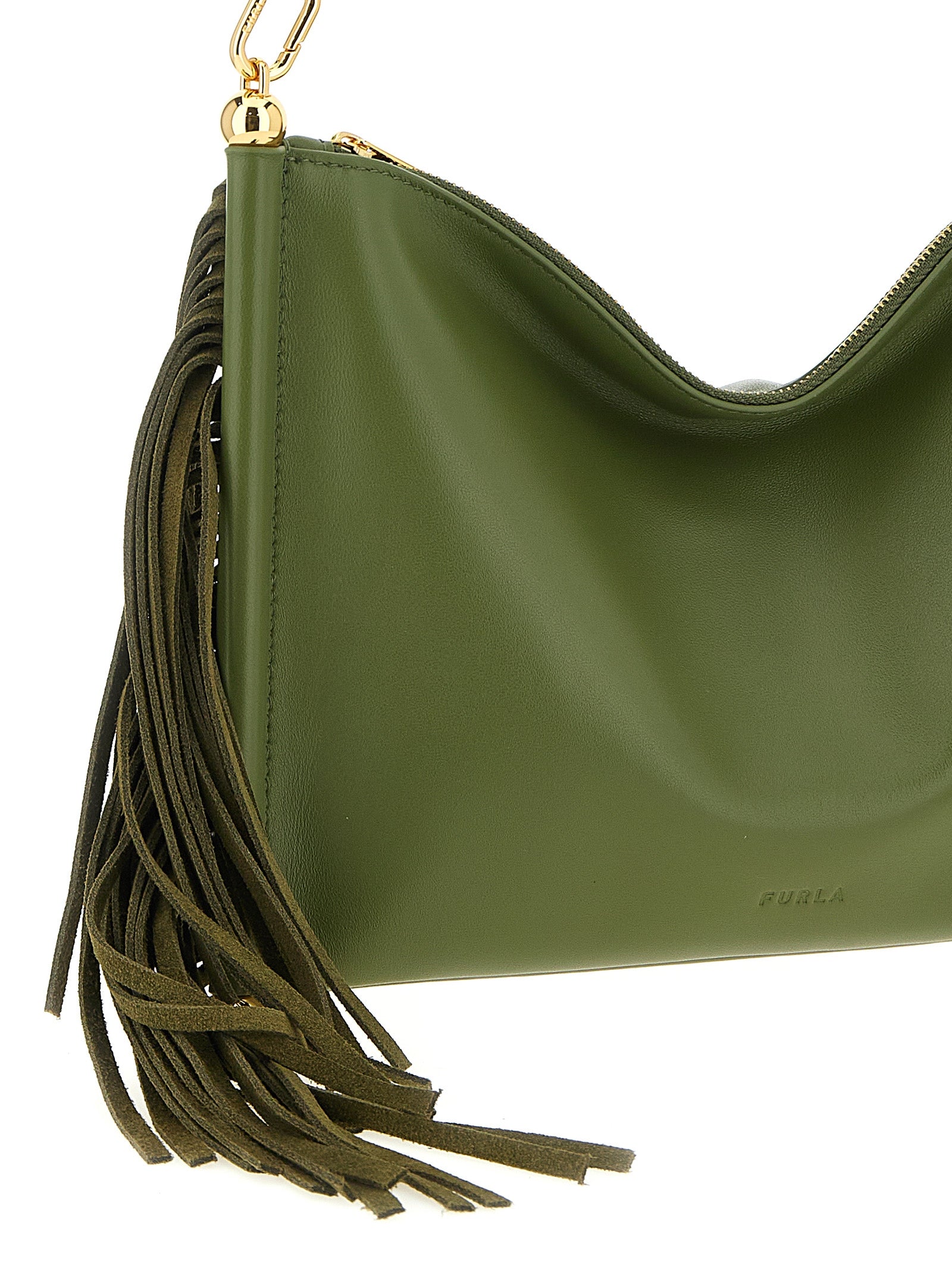 Furla Schultertasche aus zweifarbigem Lammleder