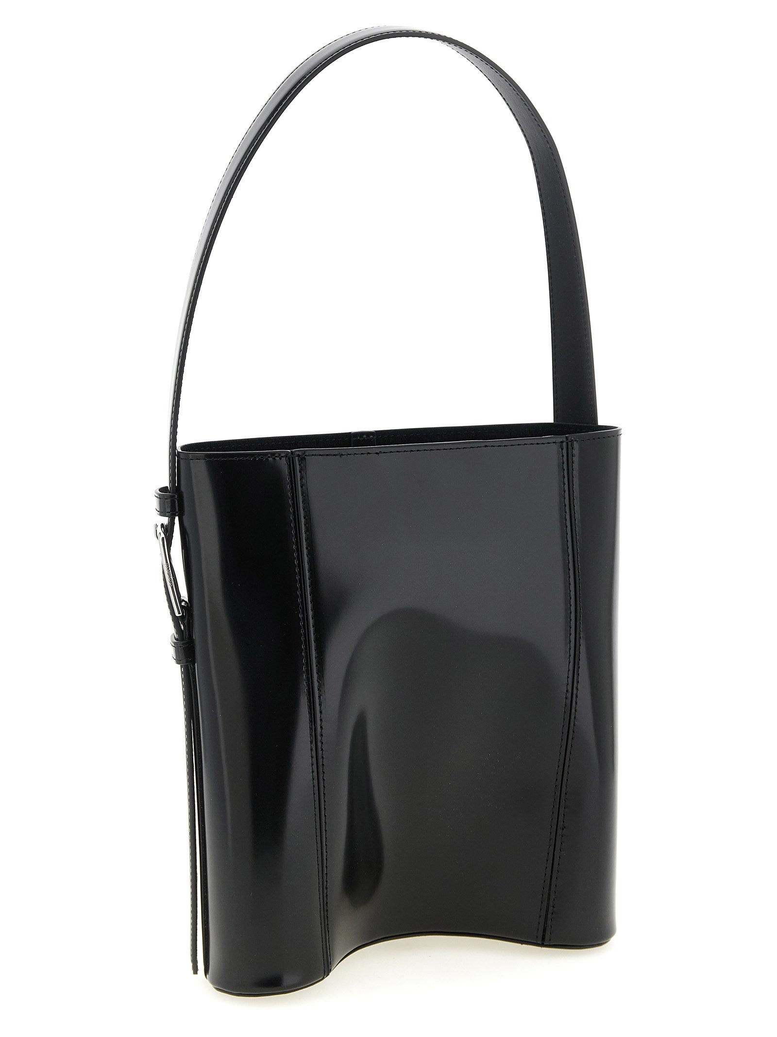 Coperni Schwarze Schultertasche aus Rindsleder