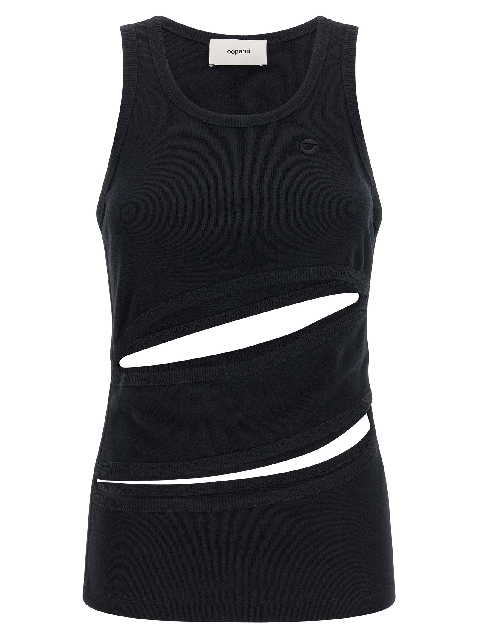 Coperni Schwarzes Bio-Baumwoll-Tanktop