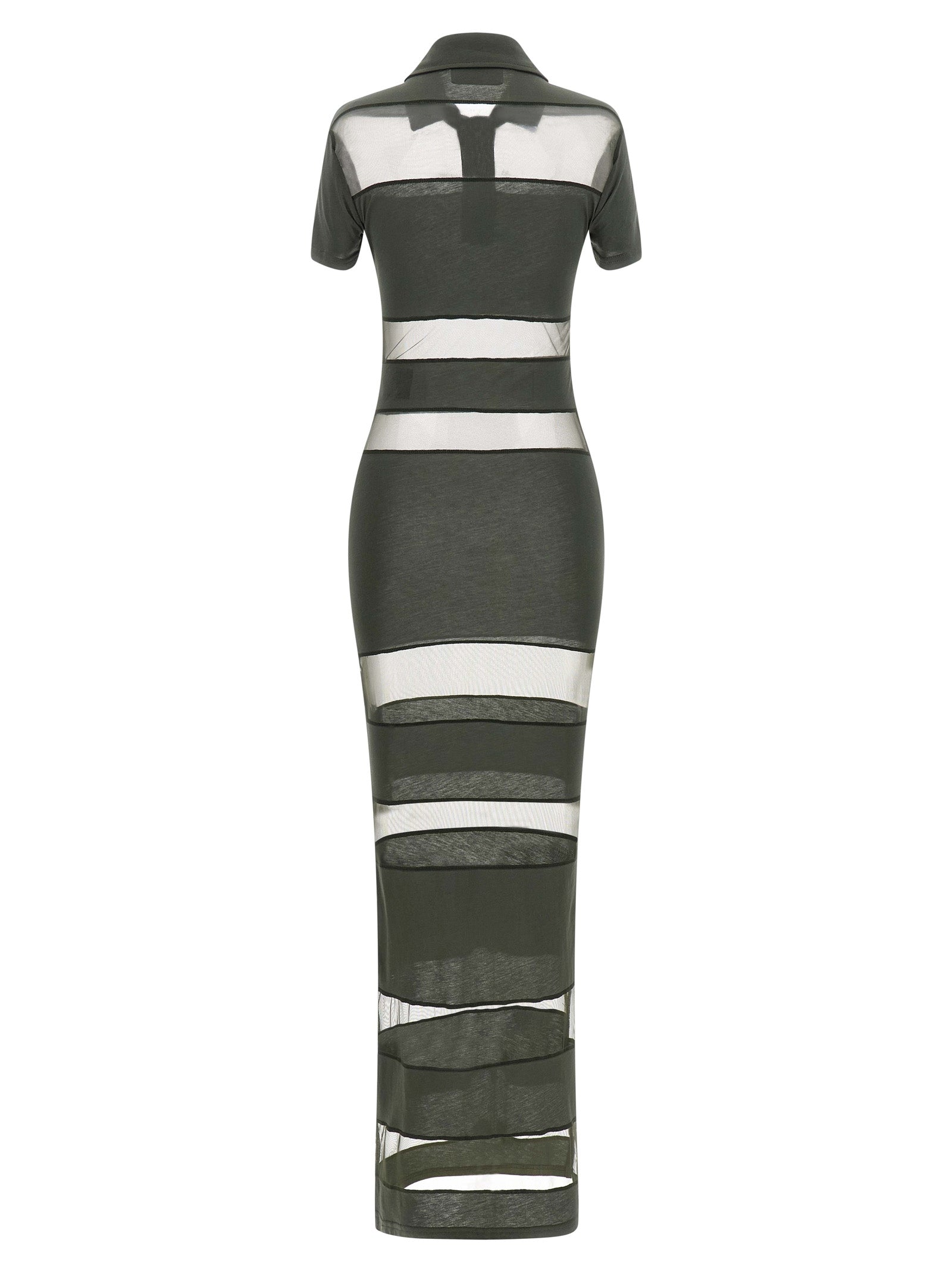 Coperni Zweifarbige Baumwoll-Maxikleid