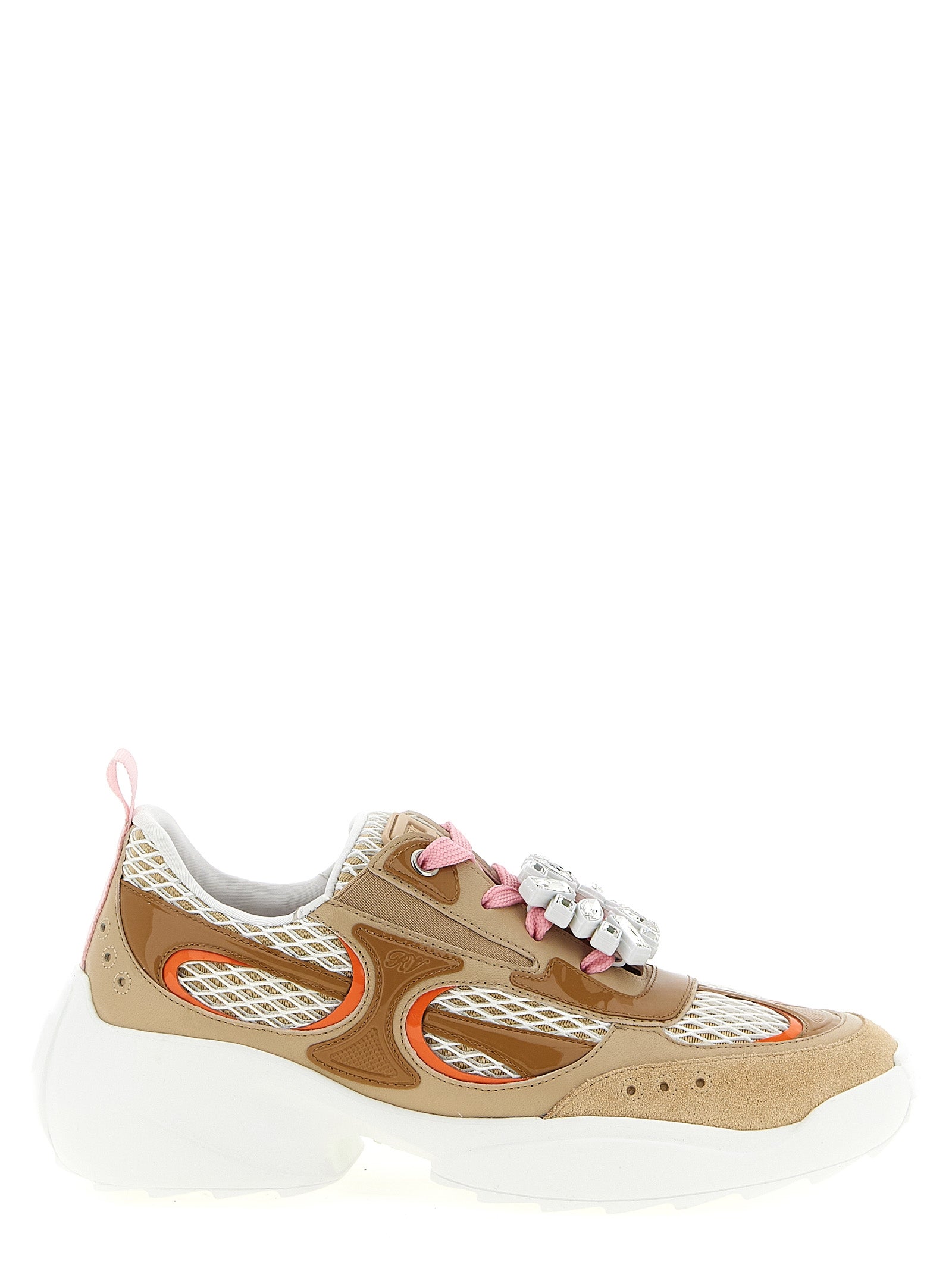Roger Vivier Beige Kalbsleder Sneaker