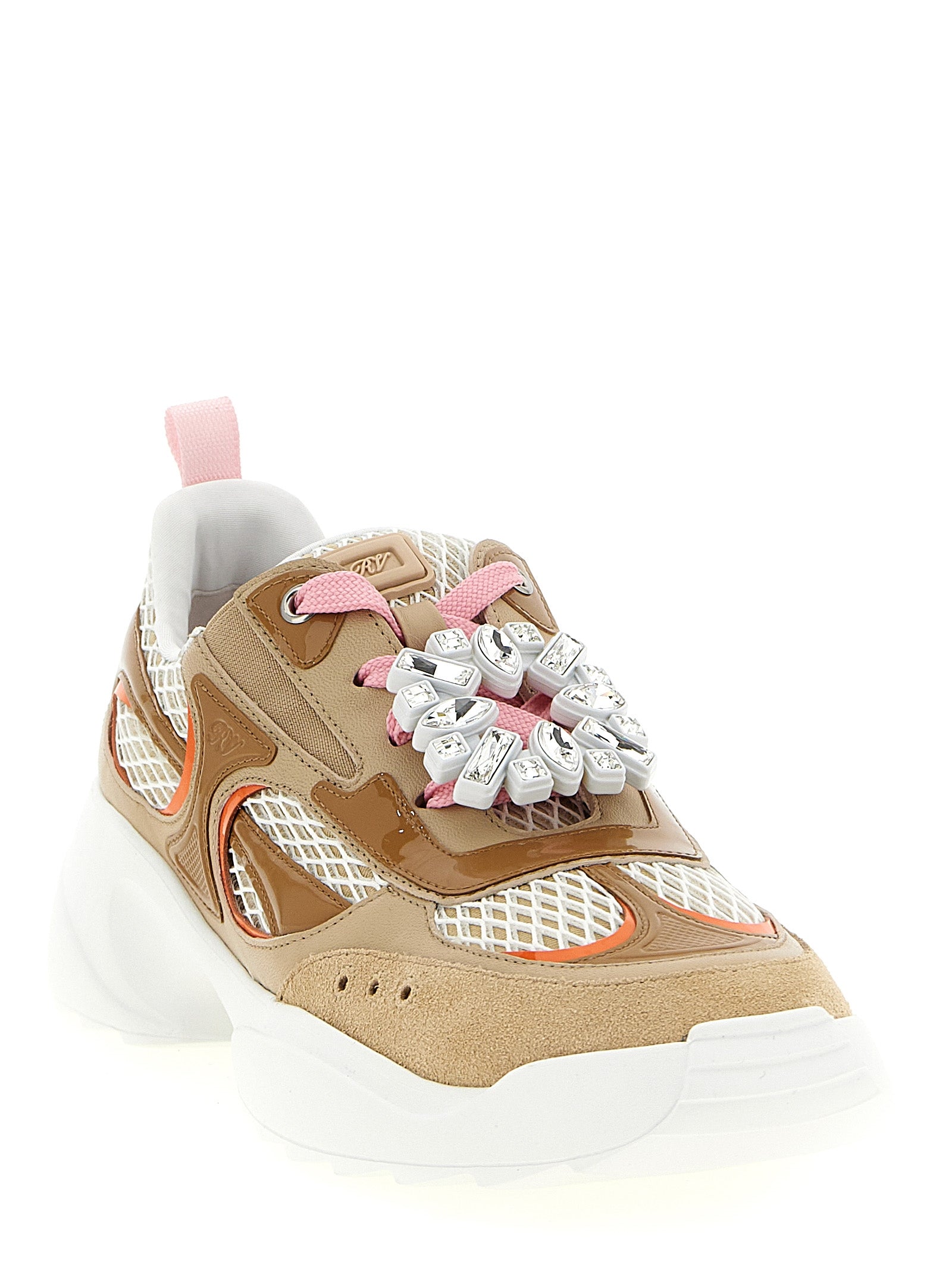 Roger Vivier Beige Kalbsleder Sneaker