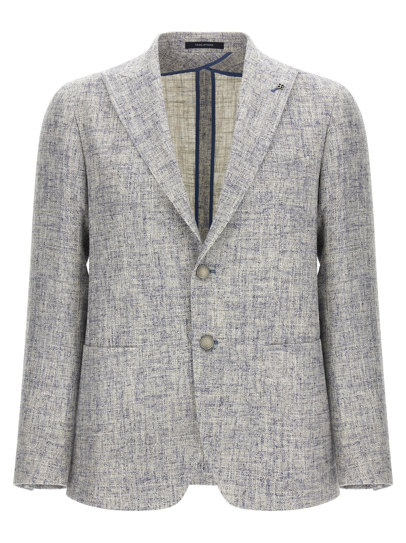 Tagliatore Blauer Viskose-Blazer