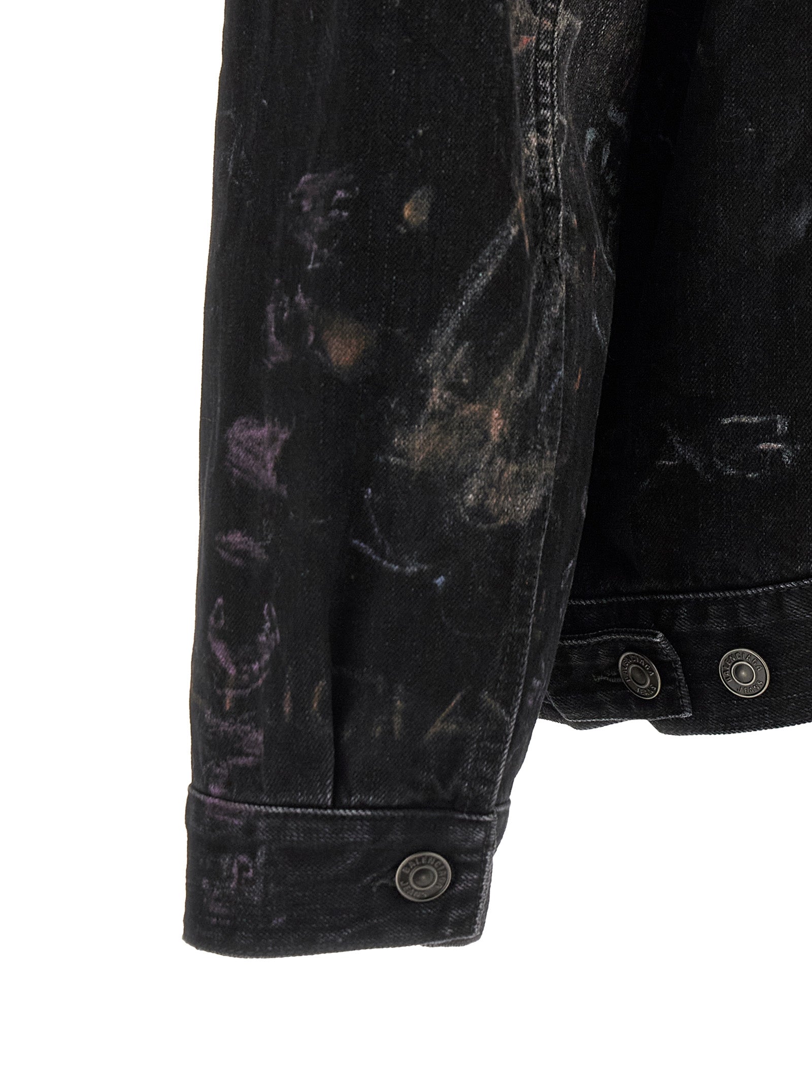 Balenciaga Schwarze Baumwoll-Denimjacke