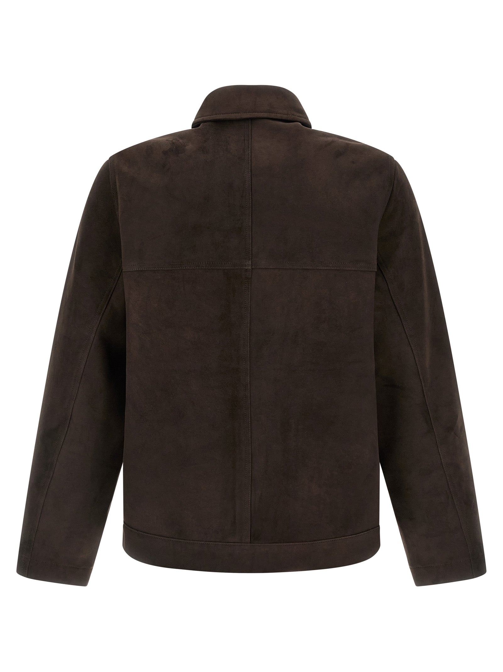 GIORGIO BRATO Braune Wildleder-Lederjacke
