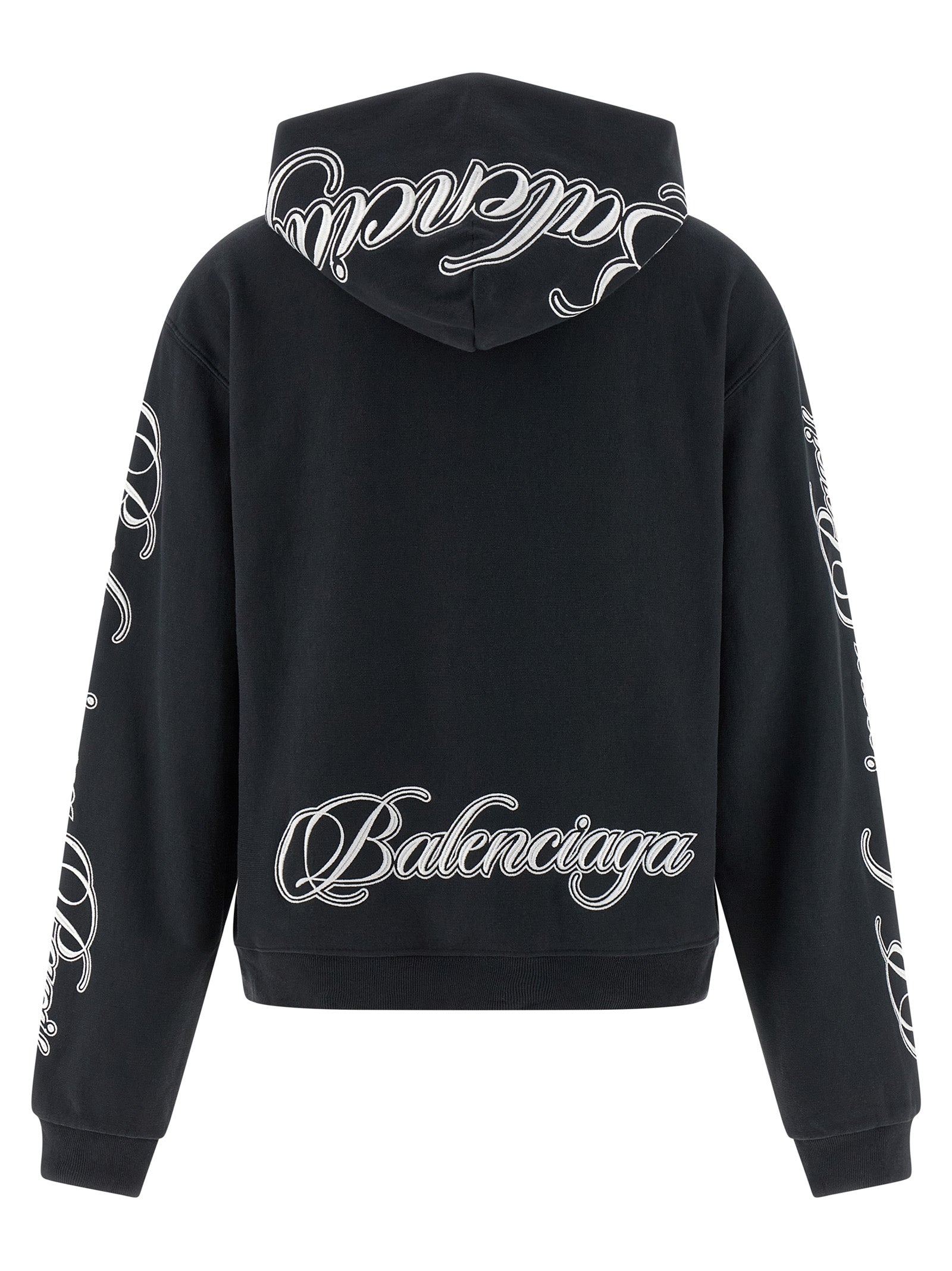 Balenciaga Schwarzer Baumwoll-Sweatshirt
