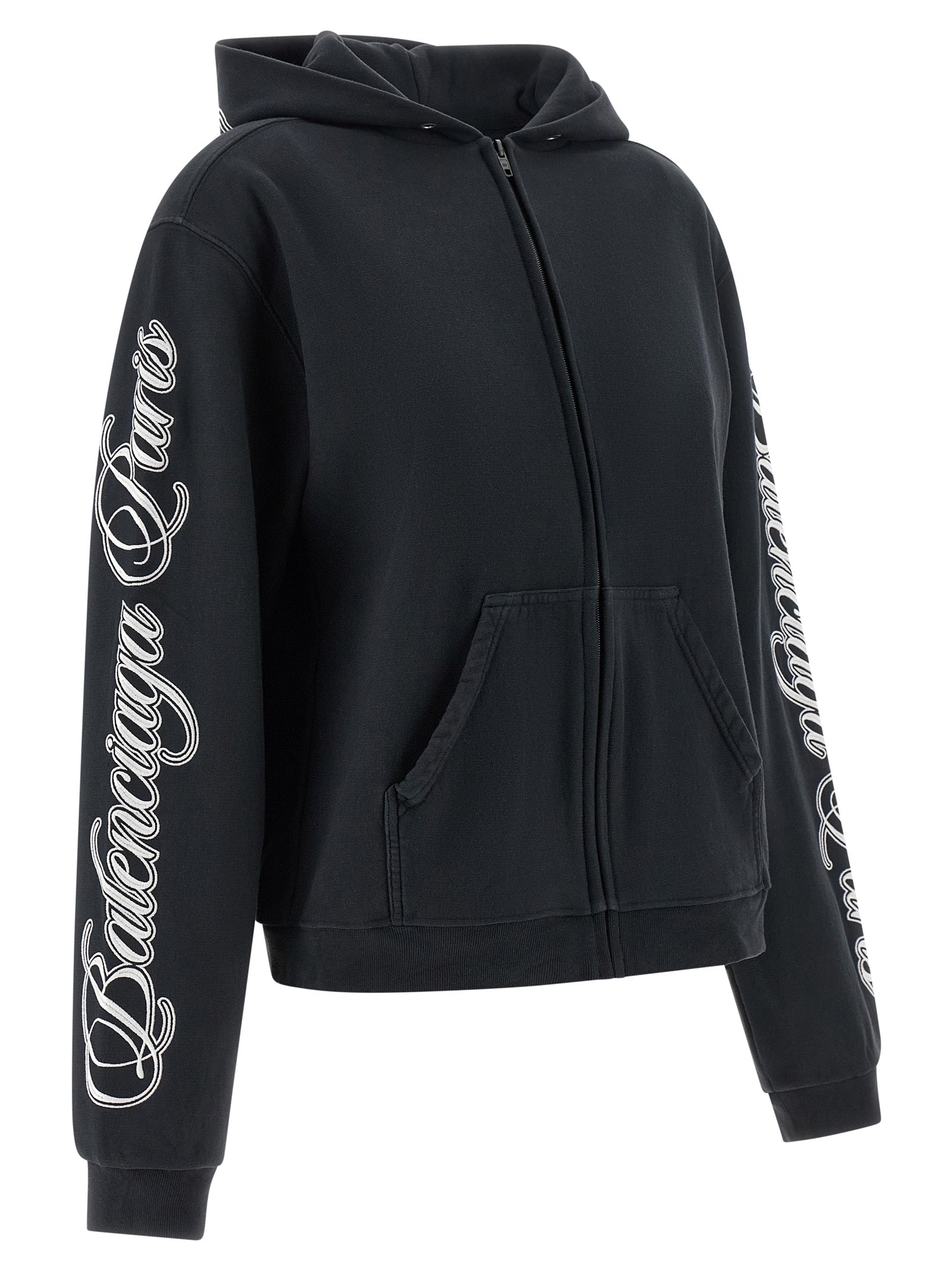 Balenciaga Schwarzer Baumwoll-Sweatshirt