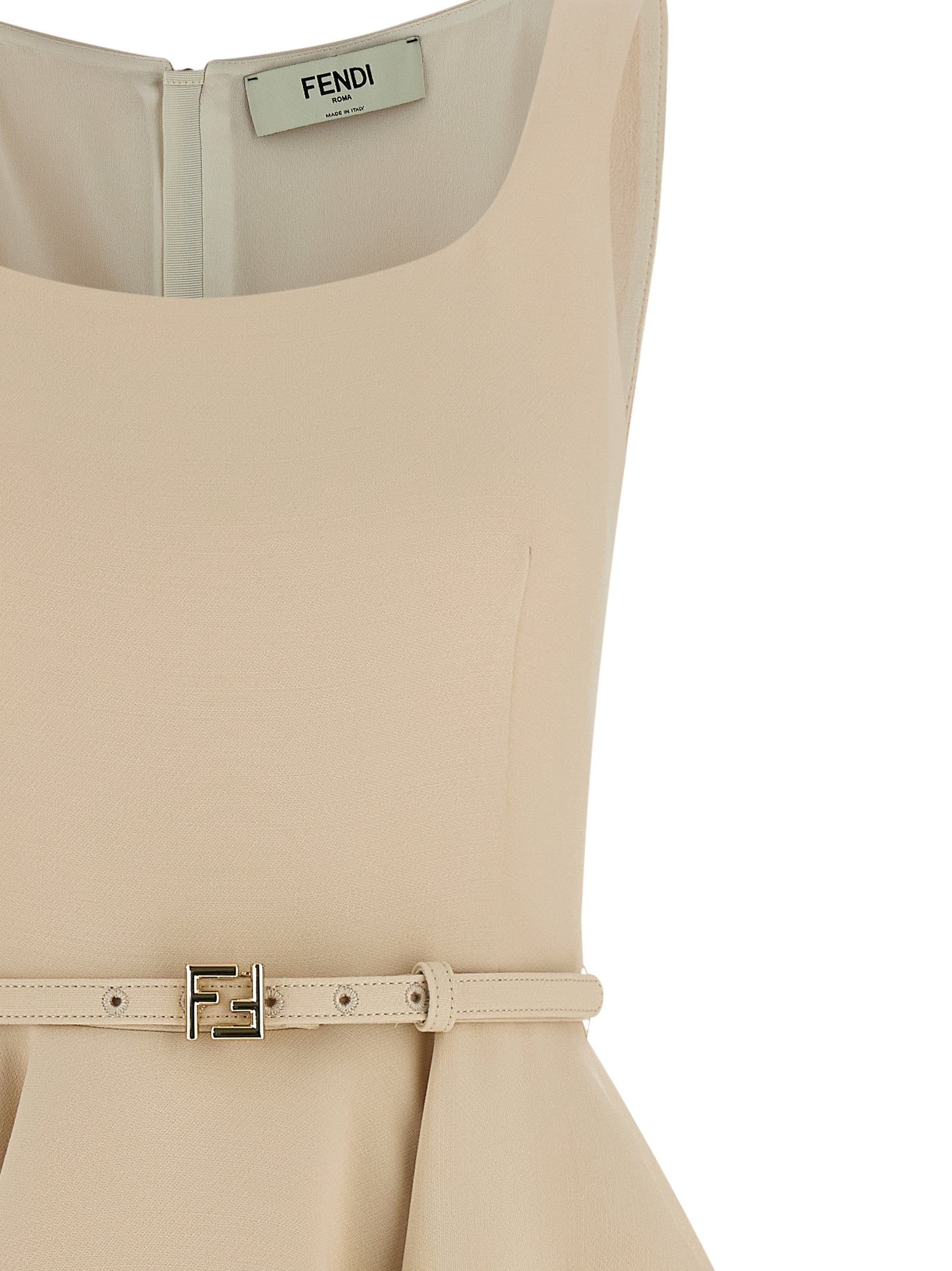 Fendi Kurzes Kleid aus mehrfarbiger Wolle