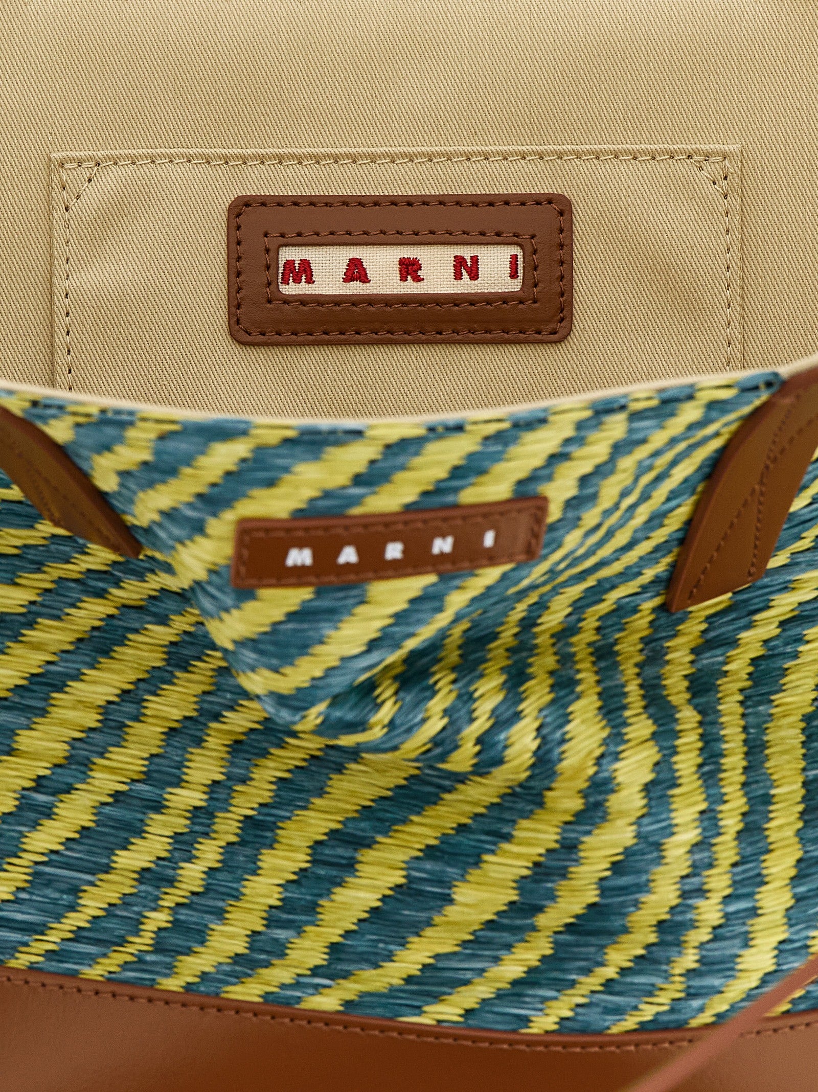 Marni Zweifarbige Shopper-Tasche aus Polyamid