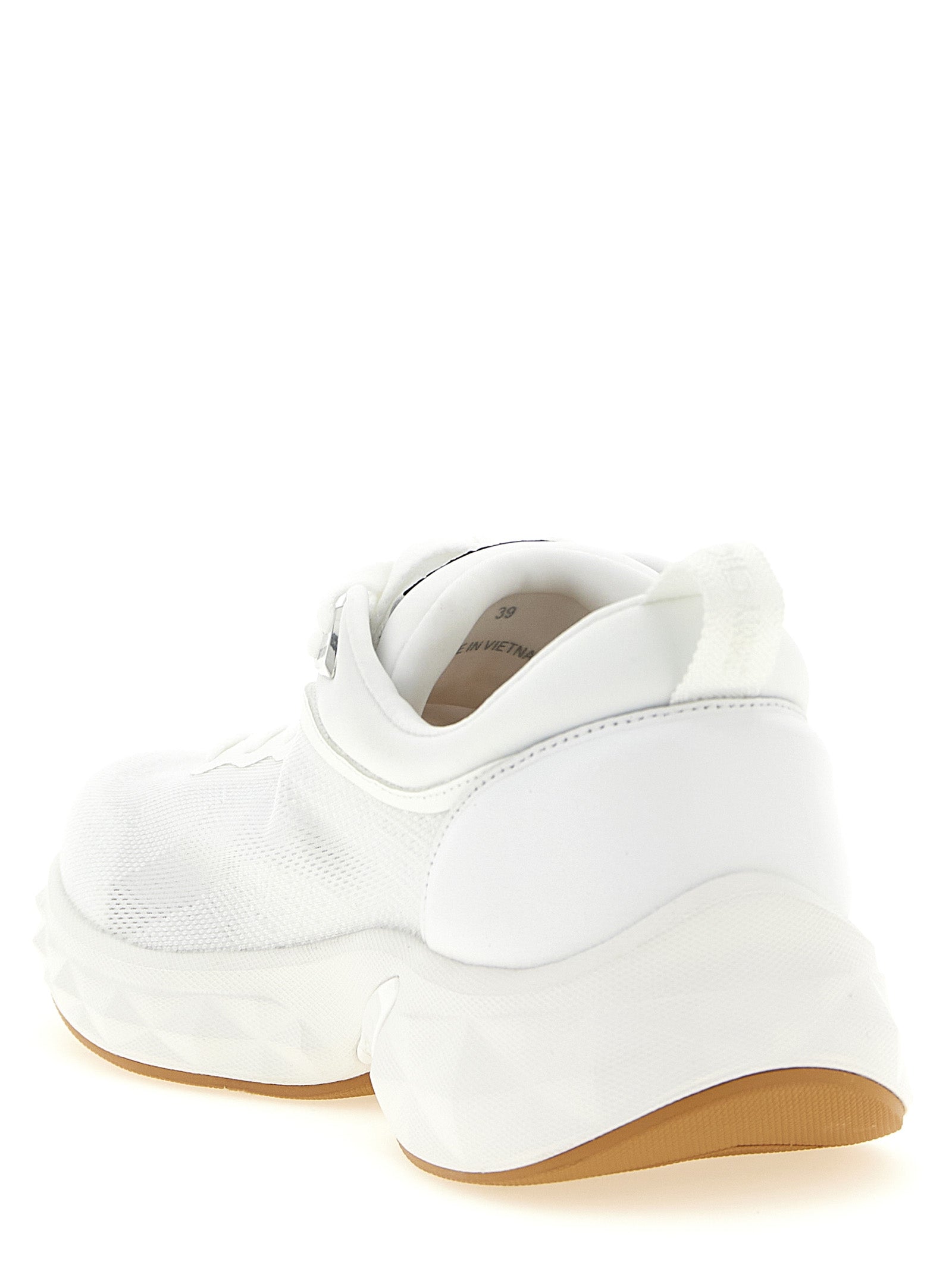 Jimmy Choo Weiße Tencel Sportschuhe