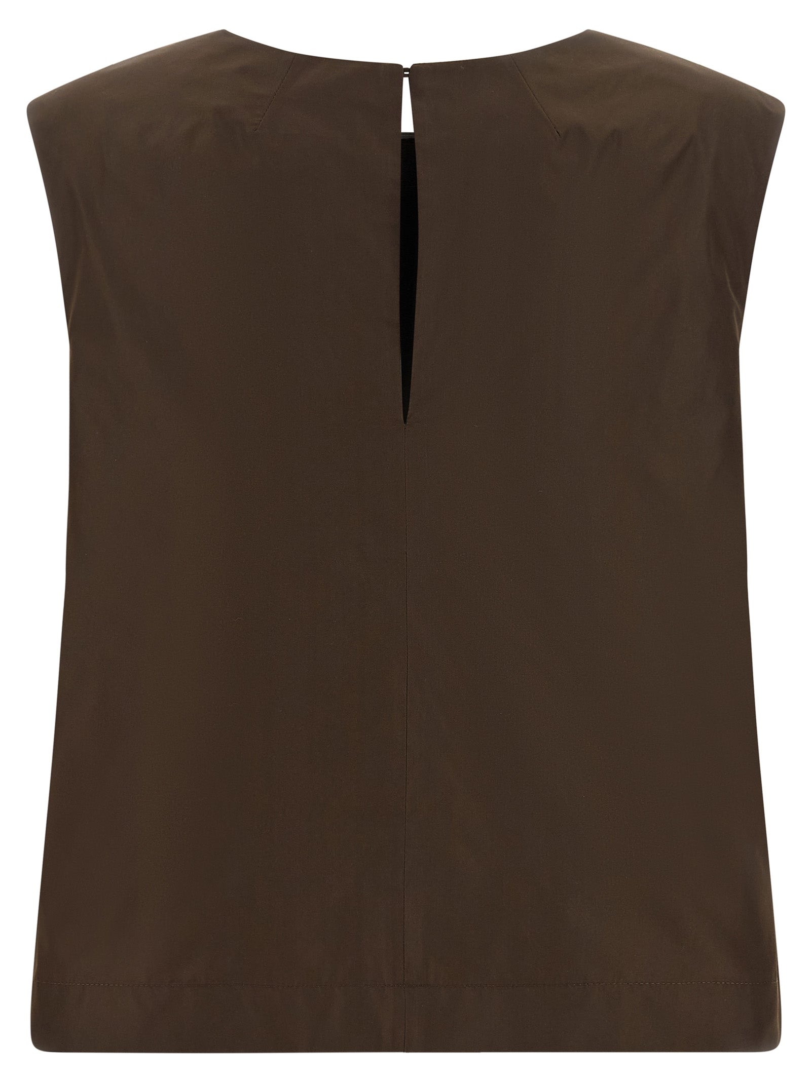 P.A.R.O.S.H. Braunes Polyester-Hemd