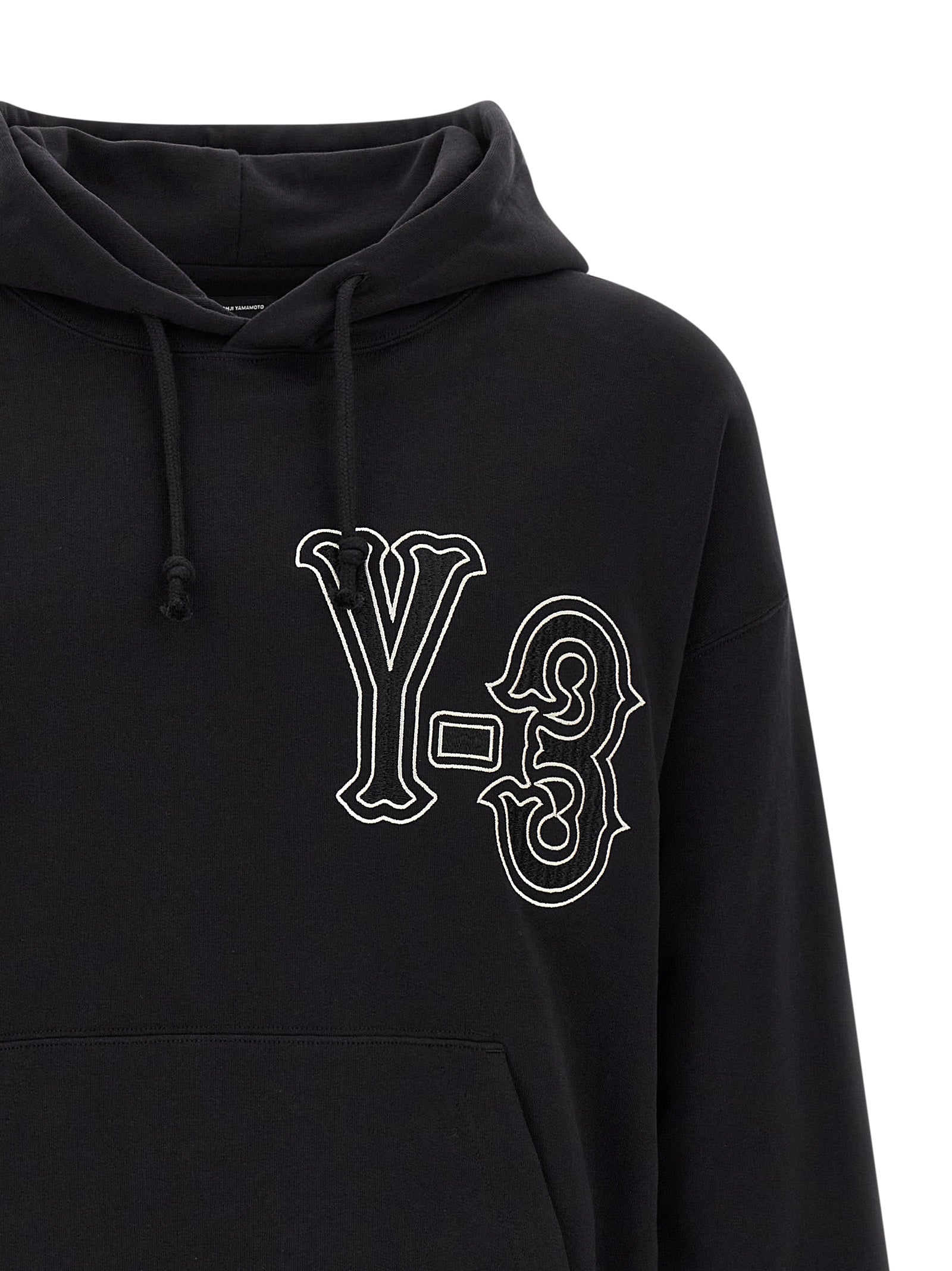 Y-3 Schwarzer Baumwoll-Sweatshirt
