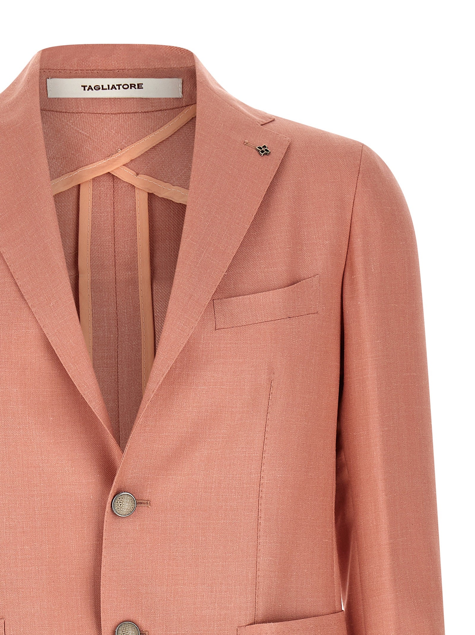 Tagliatore Mehrfarbiger Blazer aus reiner Schurwolle