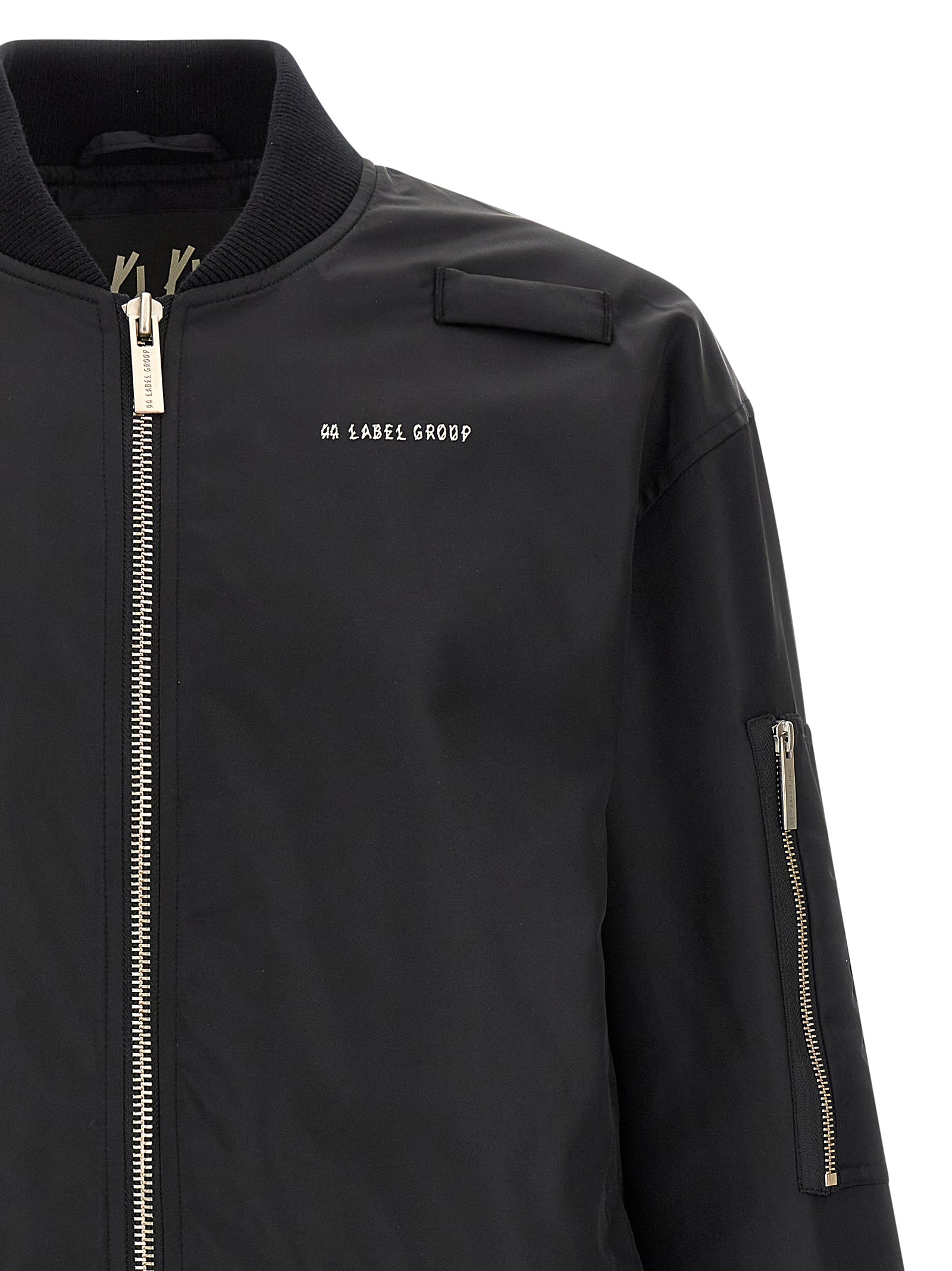 44 Label Group Schwarzer Bomber aus Polyamid