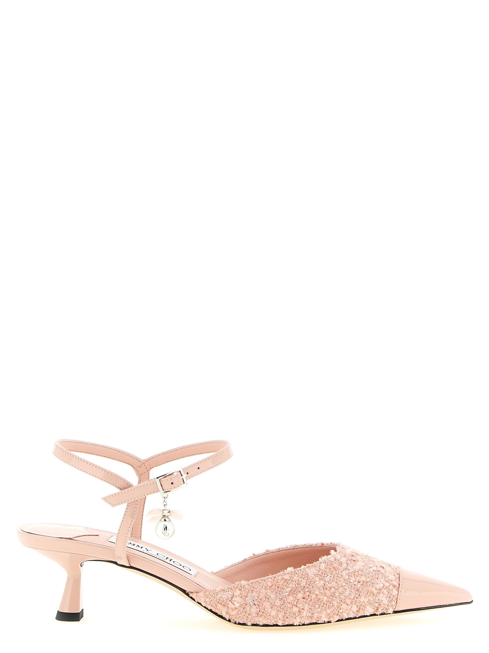 Jimmy Choo Mehrfarbige Tencel Pumps mit mittlerem Absatz