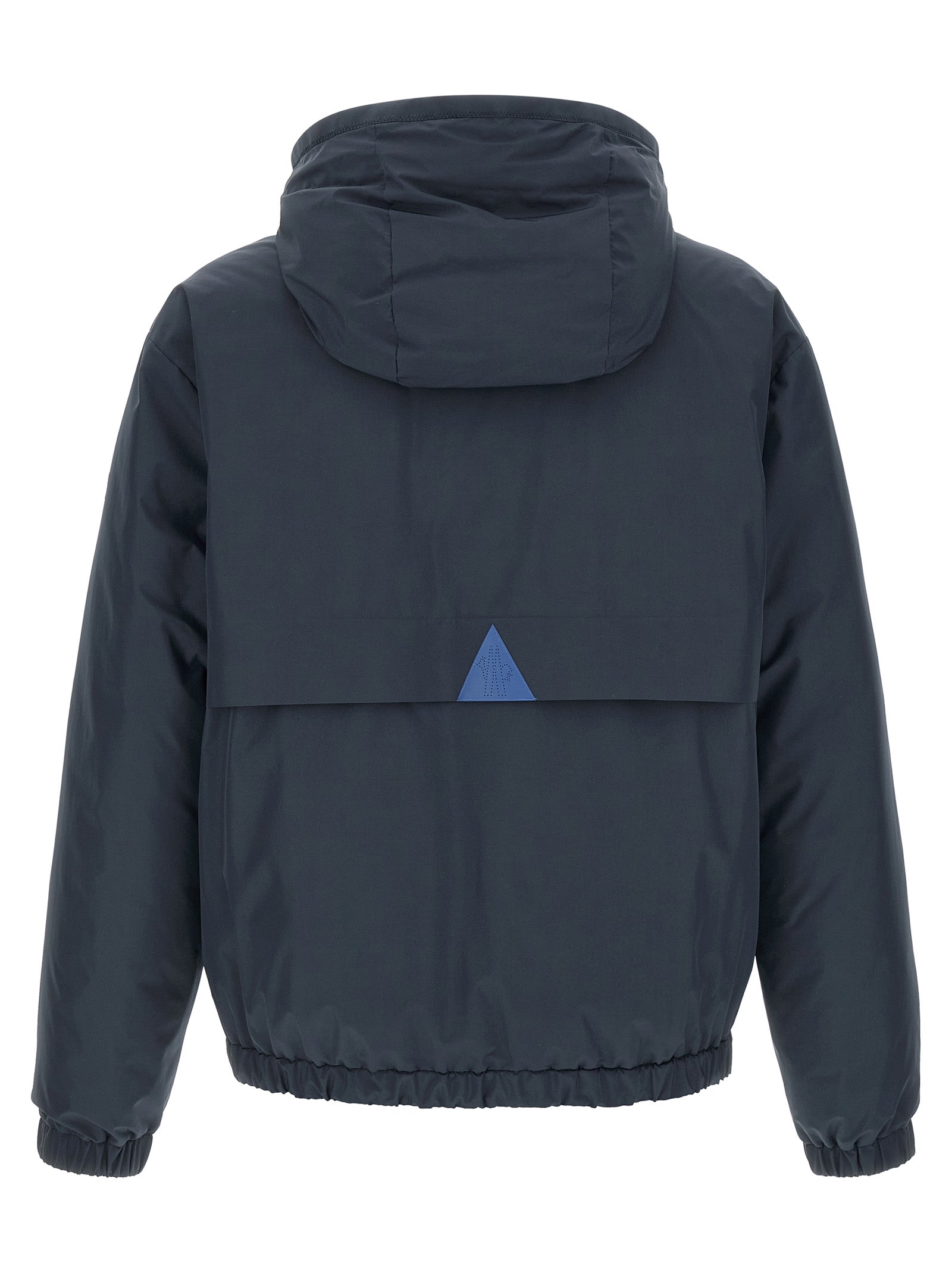 Moncler Grenoble Blaue Shell-Jacke aus Polyamid