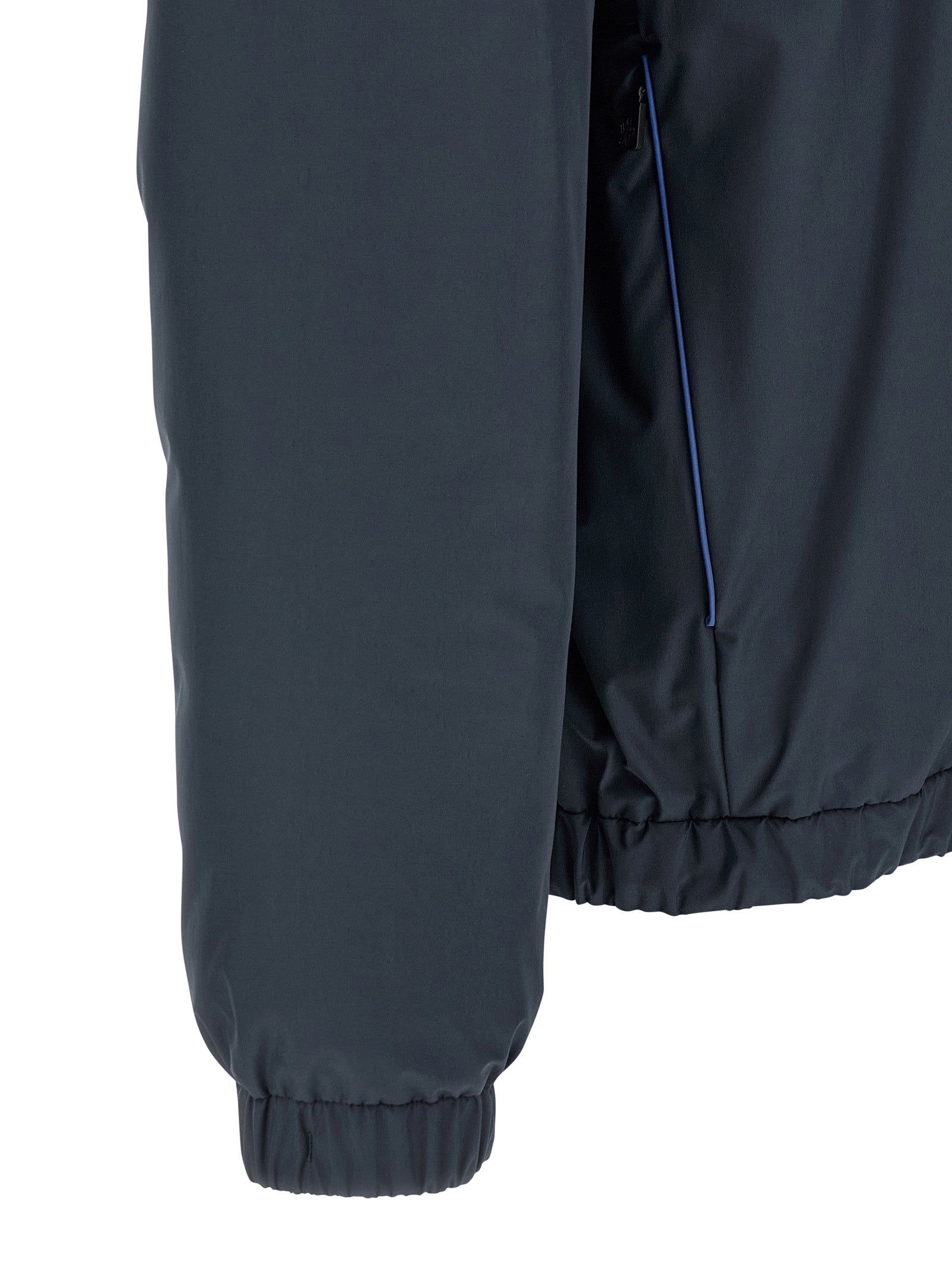 Moncler Grenoble Blaue Shell-Jacke aus Polyamid