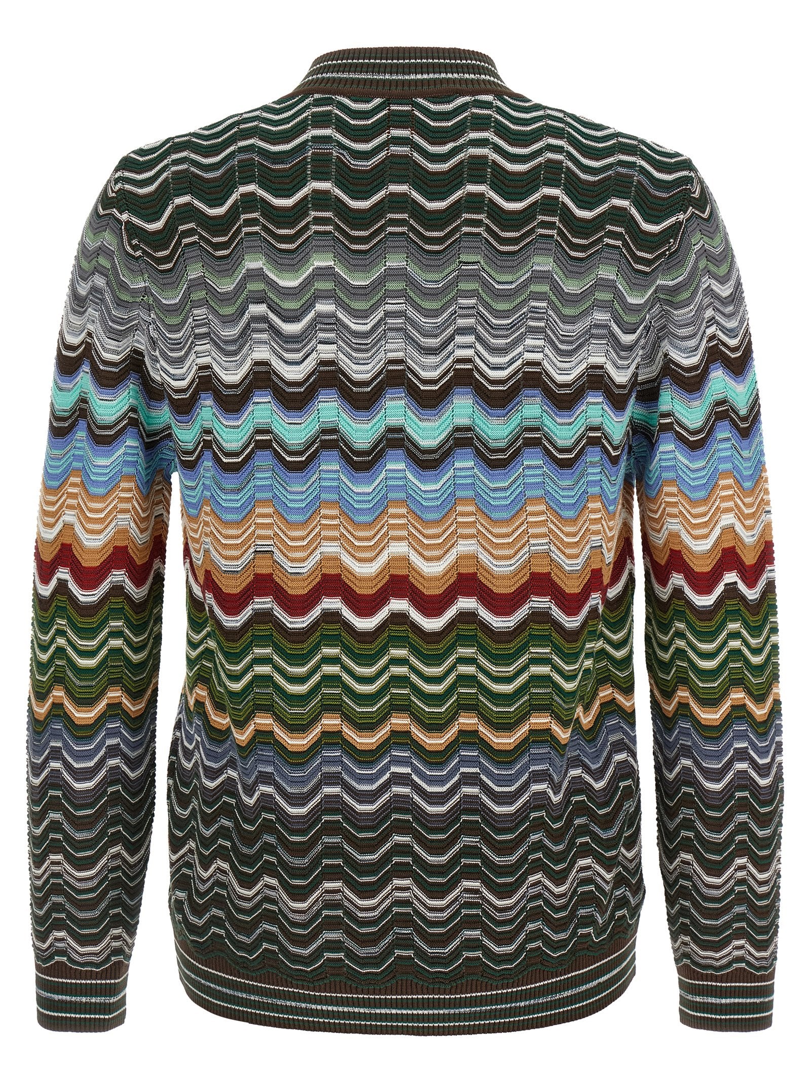 Missoni Mehrfarbige Baumwollstrickjacke