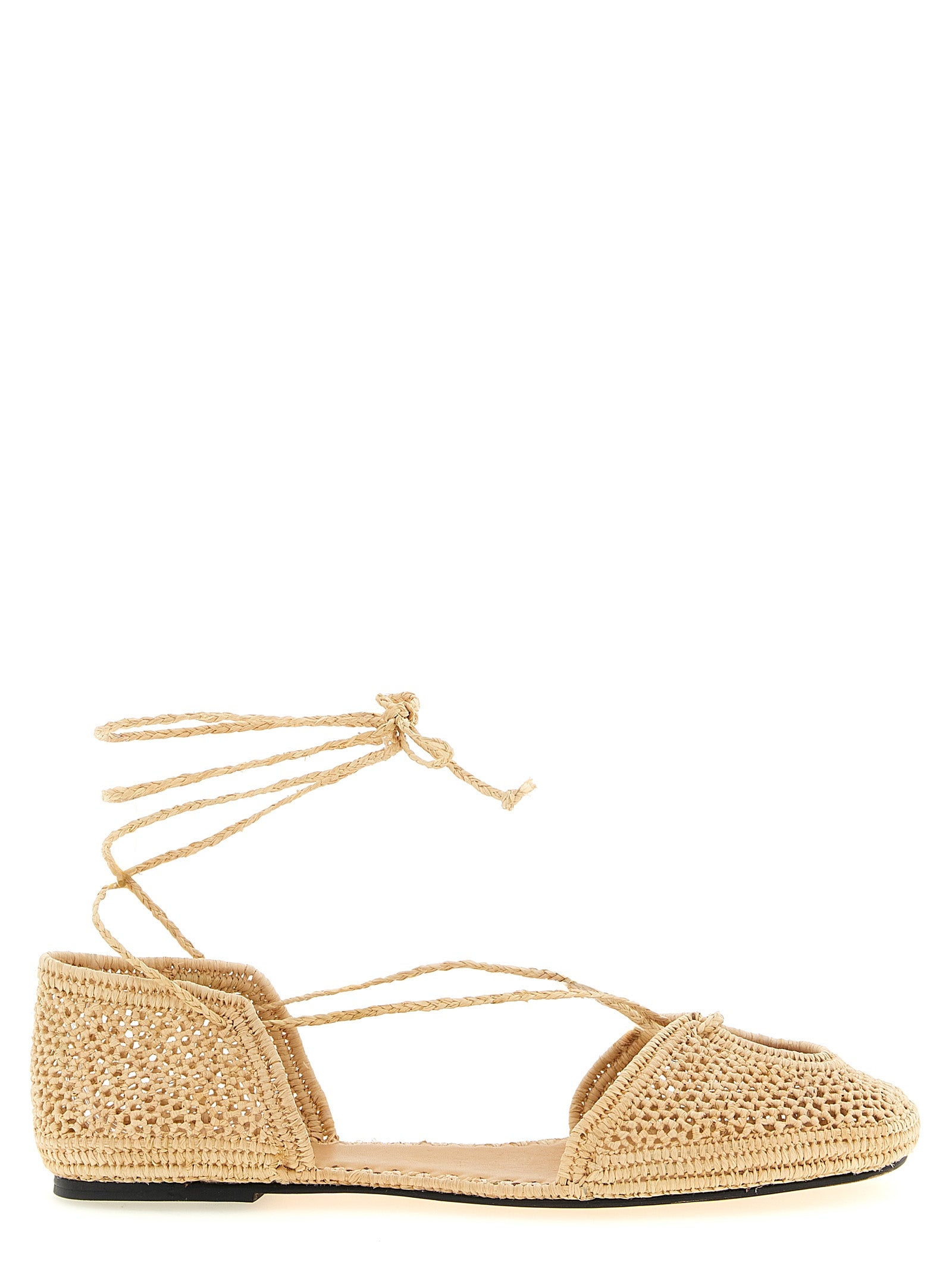 ODISSI Beige Viskose Ballerinas