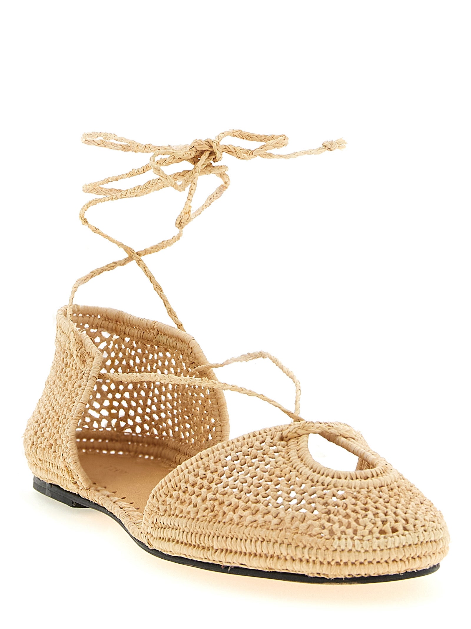 ODISSI Beige Viskose Ballerinas