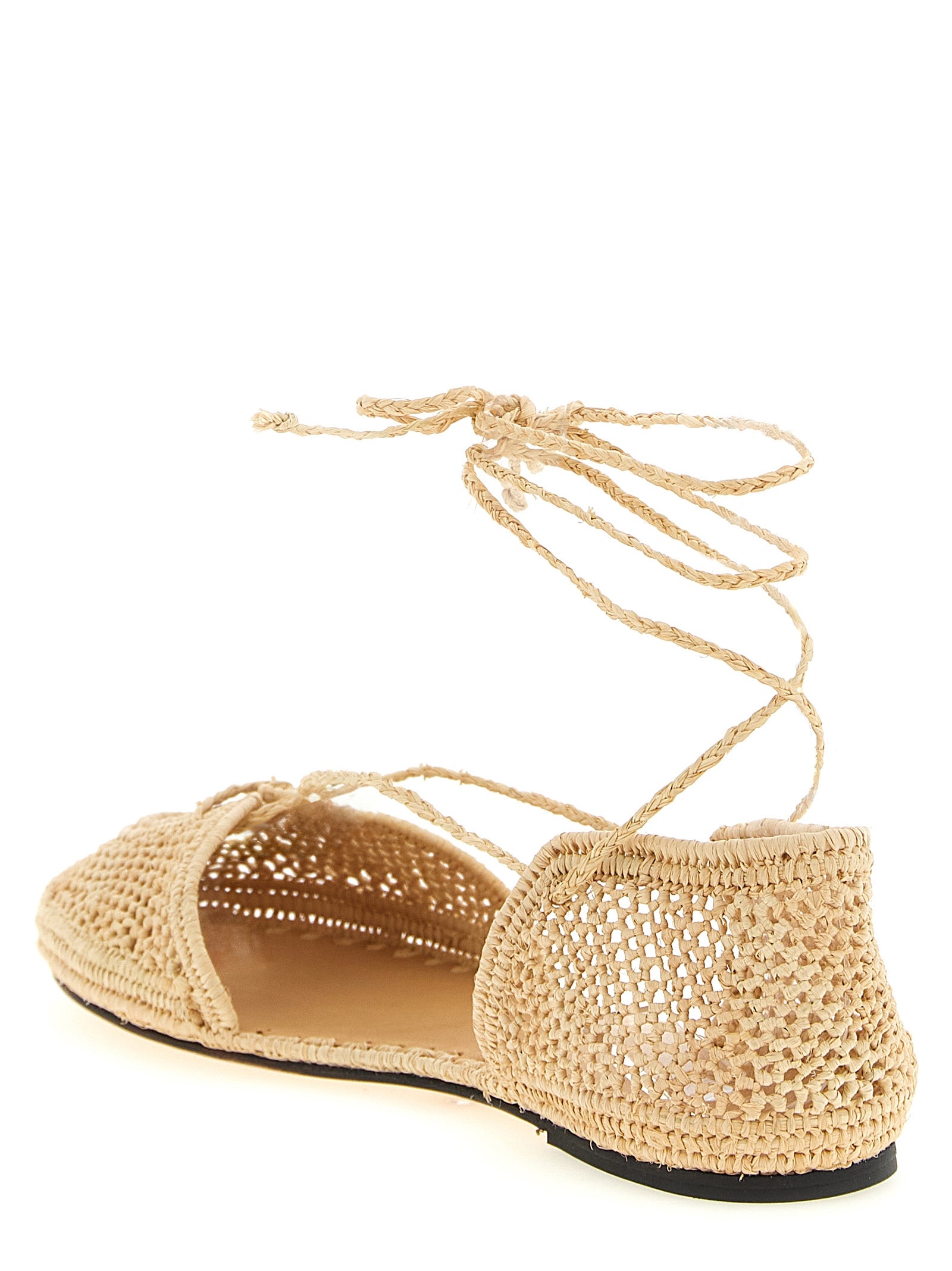 ODISSI Beige Viskose Ballerinas