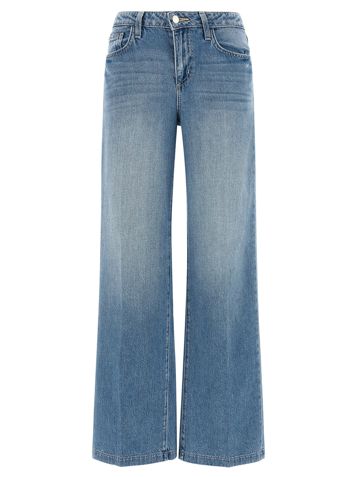 L'Agence Blaue Baumwolljeans Denim