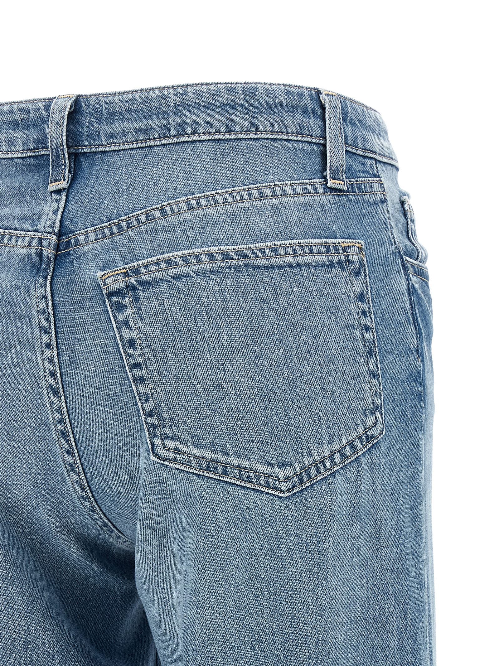 L'Agence Blaue Baumwolljeans Denim