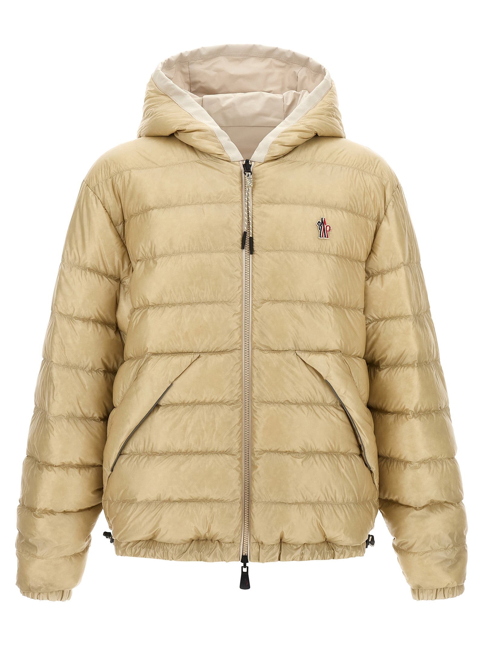 Moncler Grenoble Beige Polyamide Shell Jacke