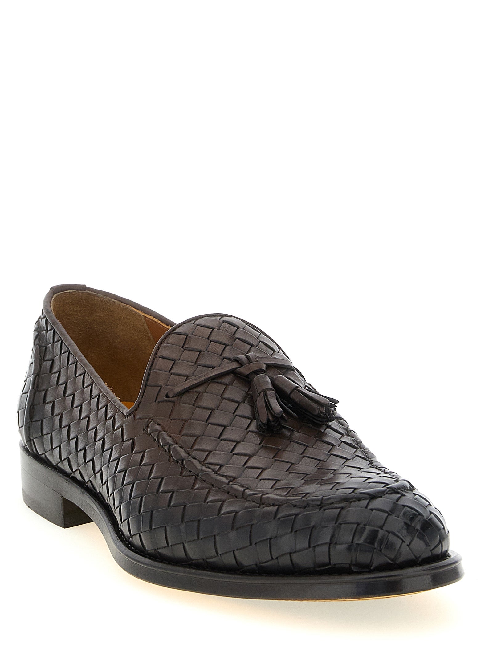 Doucal's Braune Kalbsleder-Slipper
