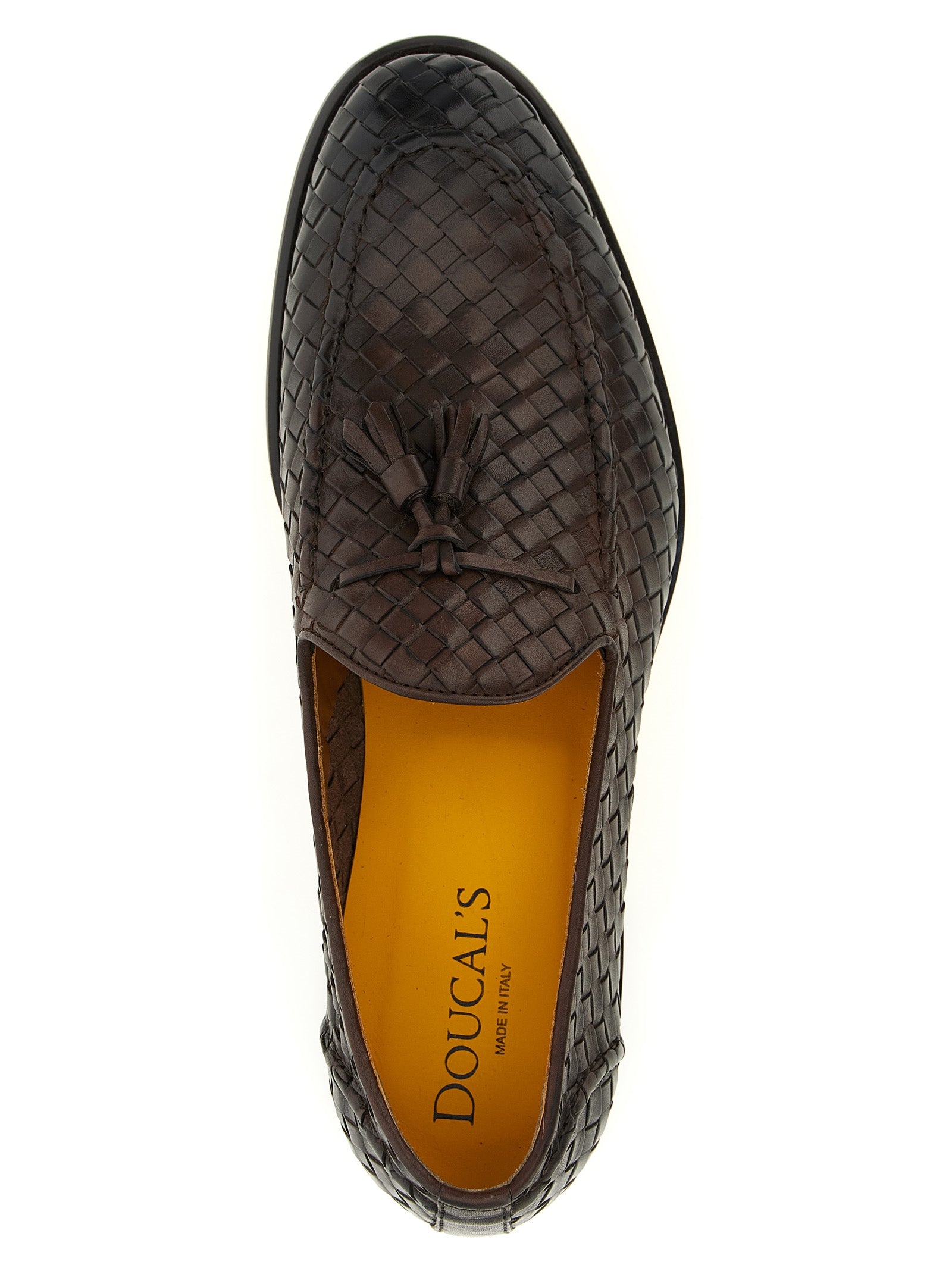 Doucal's Braune Kalbsleder-Slipper