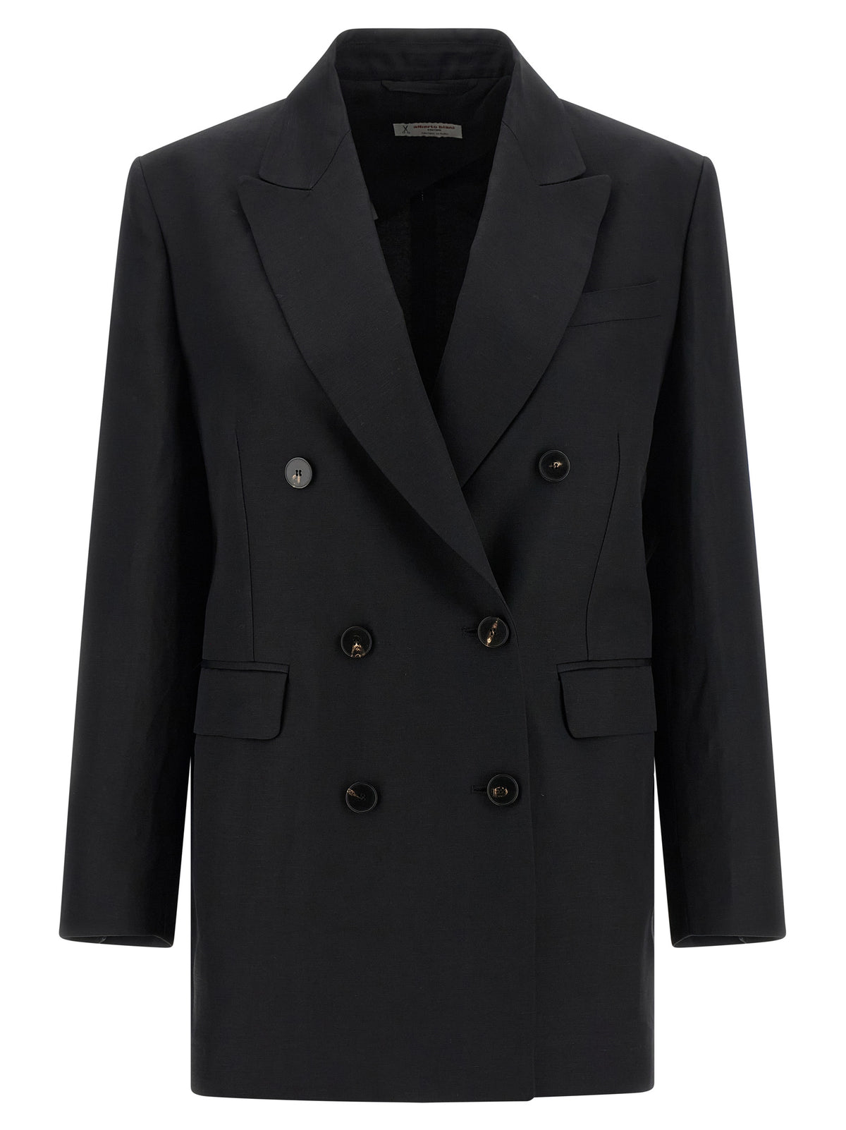Alberto Biani Schwarzer Blazer aus Viskose