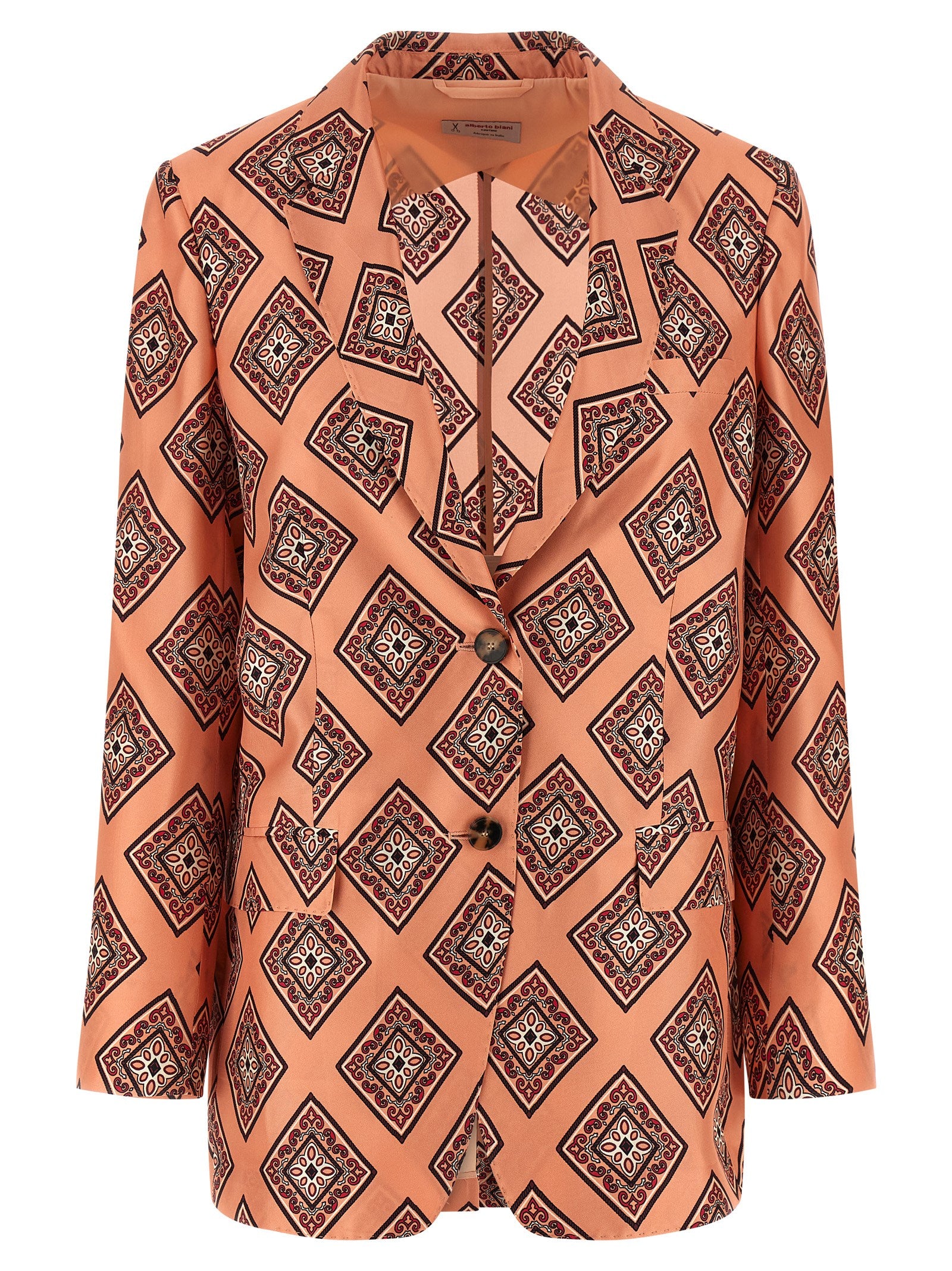 Alberto Biani Mehrfarbiger Seidenblazer