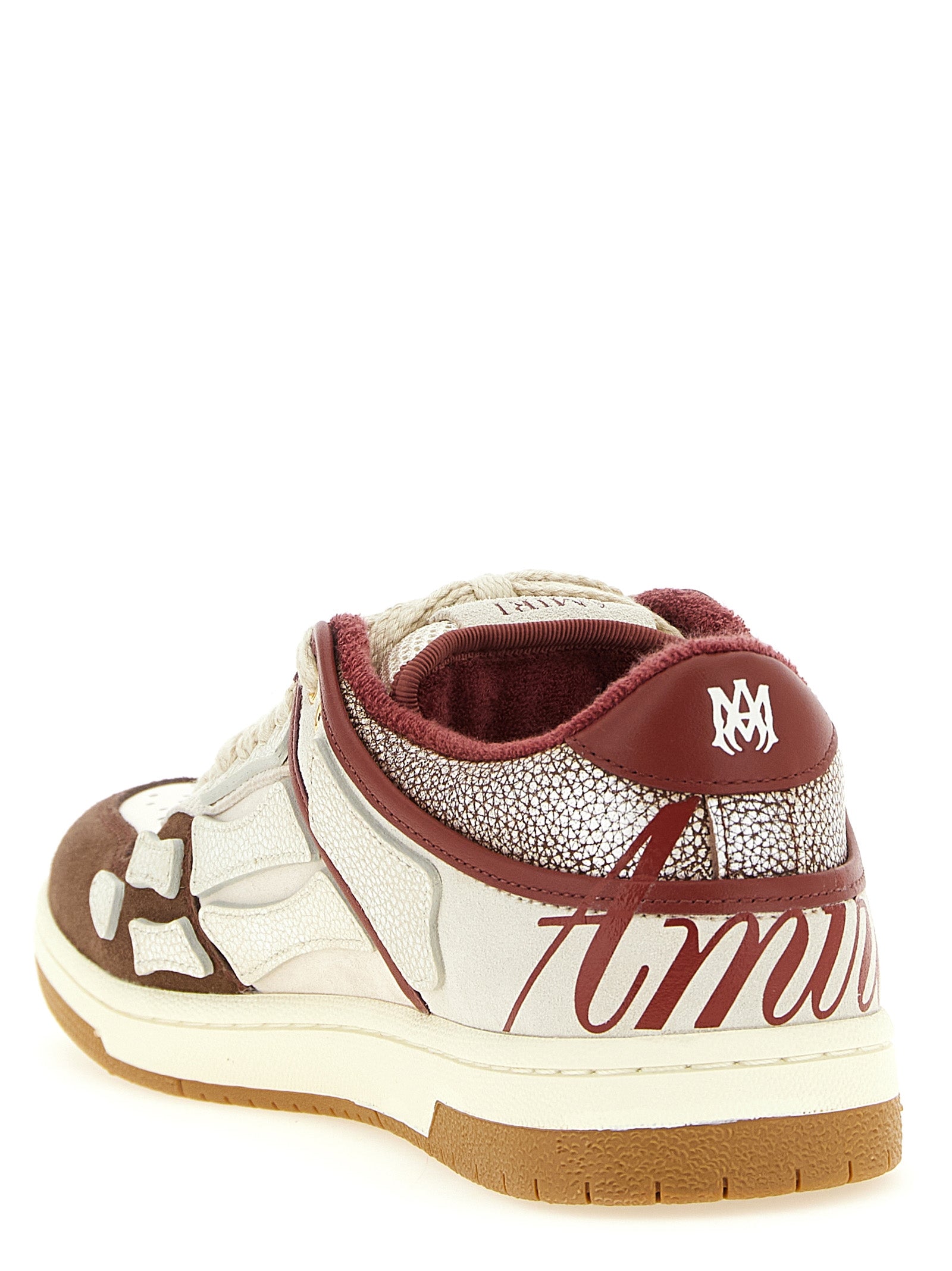 Amiri Mehrfarbige Low-Top-Sneaker aus Rindsleder